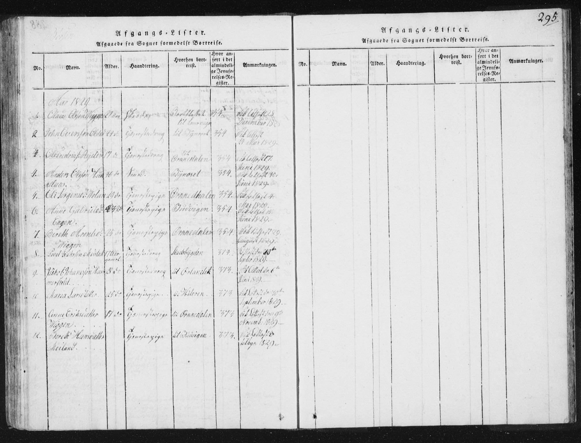 Ministerialprotokoller, klokkerbøker og fødselsregistre - Sør-Trøndelag, SAT/A-1456/665/L0770: Parish register (official) no. 665A05, 1817-1829, p. 295