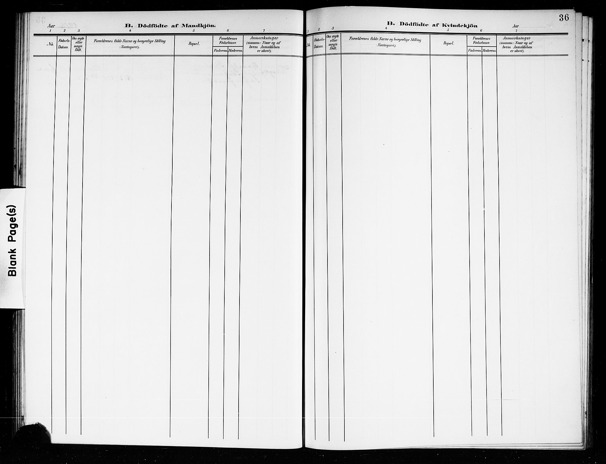 Ramnes kirkebøker, SAKO/A-314/G/Gb/L0002: Parish register (copy) no. II 2, 1904-1923, p. 36