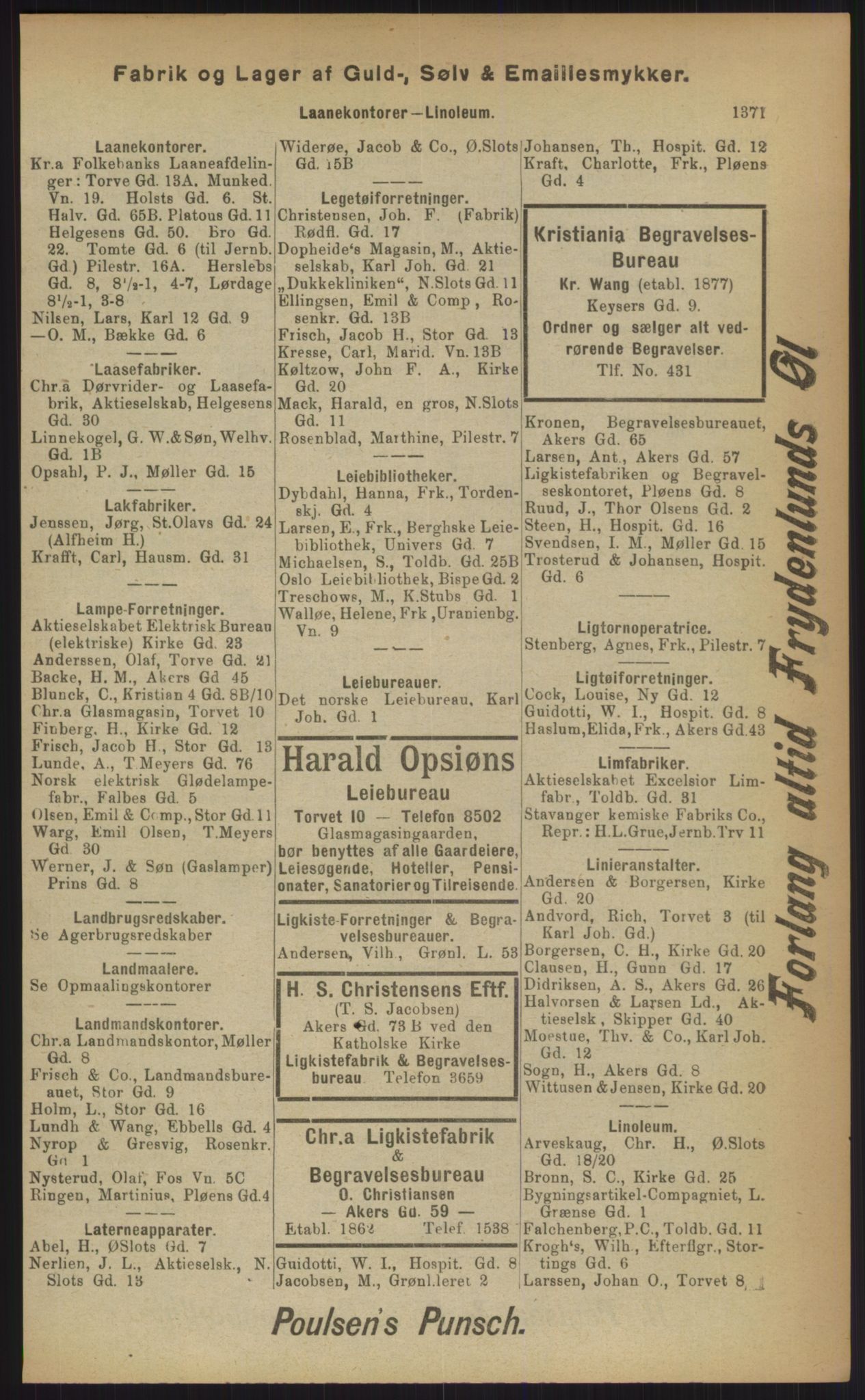 Kristiania/Oslo adressebok, PUBL/-, 1903, p. 1371