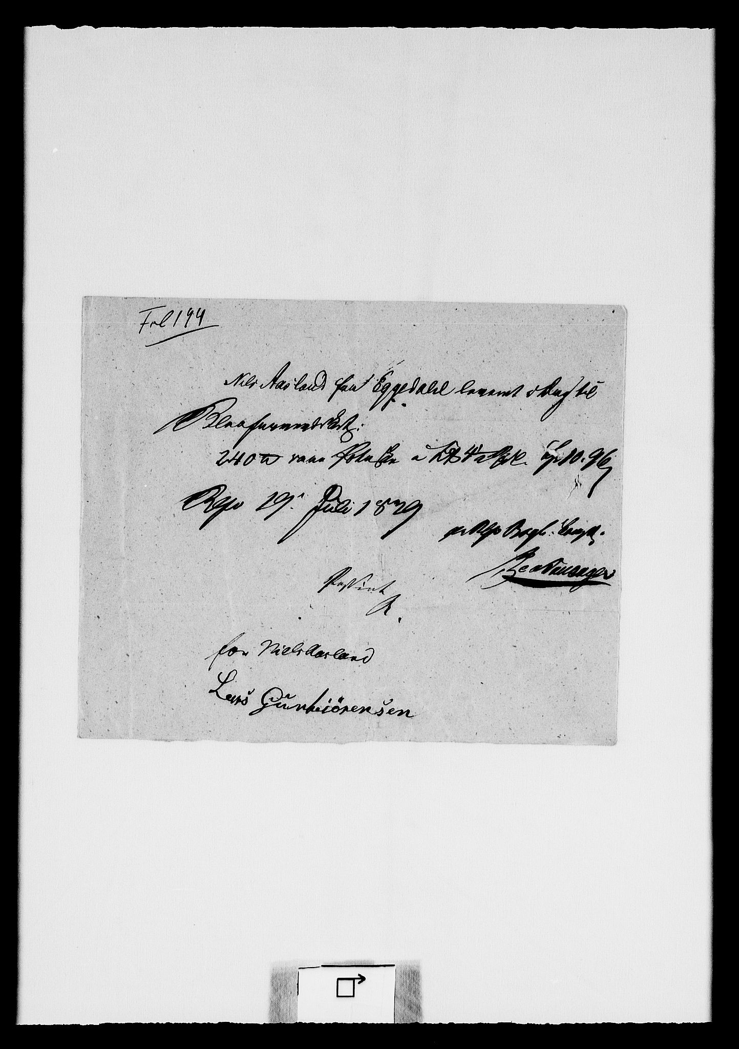 Modums Blaafarveværk, RA/PA-0157/G/Gd/Gdc/L0233/0001: -- / Kassa-bilag, 1829-1831, p. 3