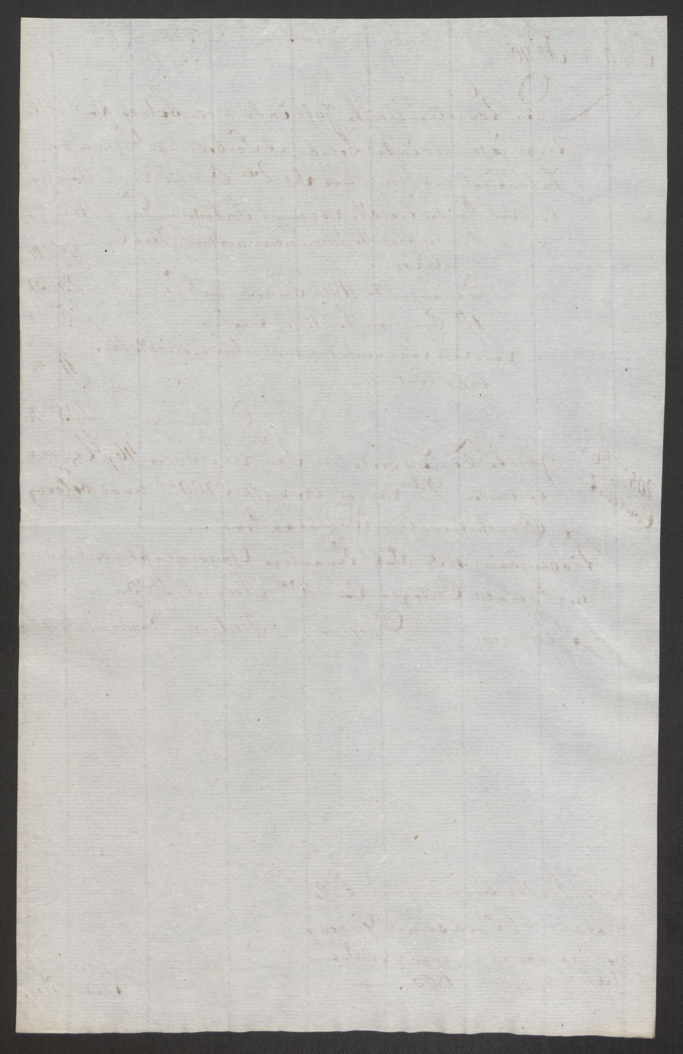 Forsvaret, Den norske kvesthuskasse/krigshospitalkasse, AV/RA-RAFA-1887/F/Fa/L0017: Innkomne brev:, 1782-1807, p. 731