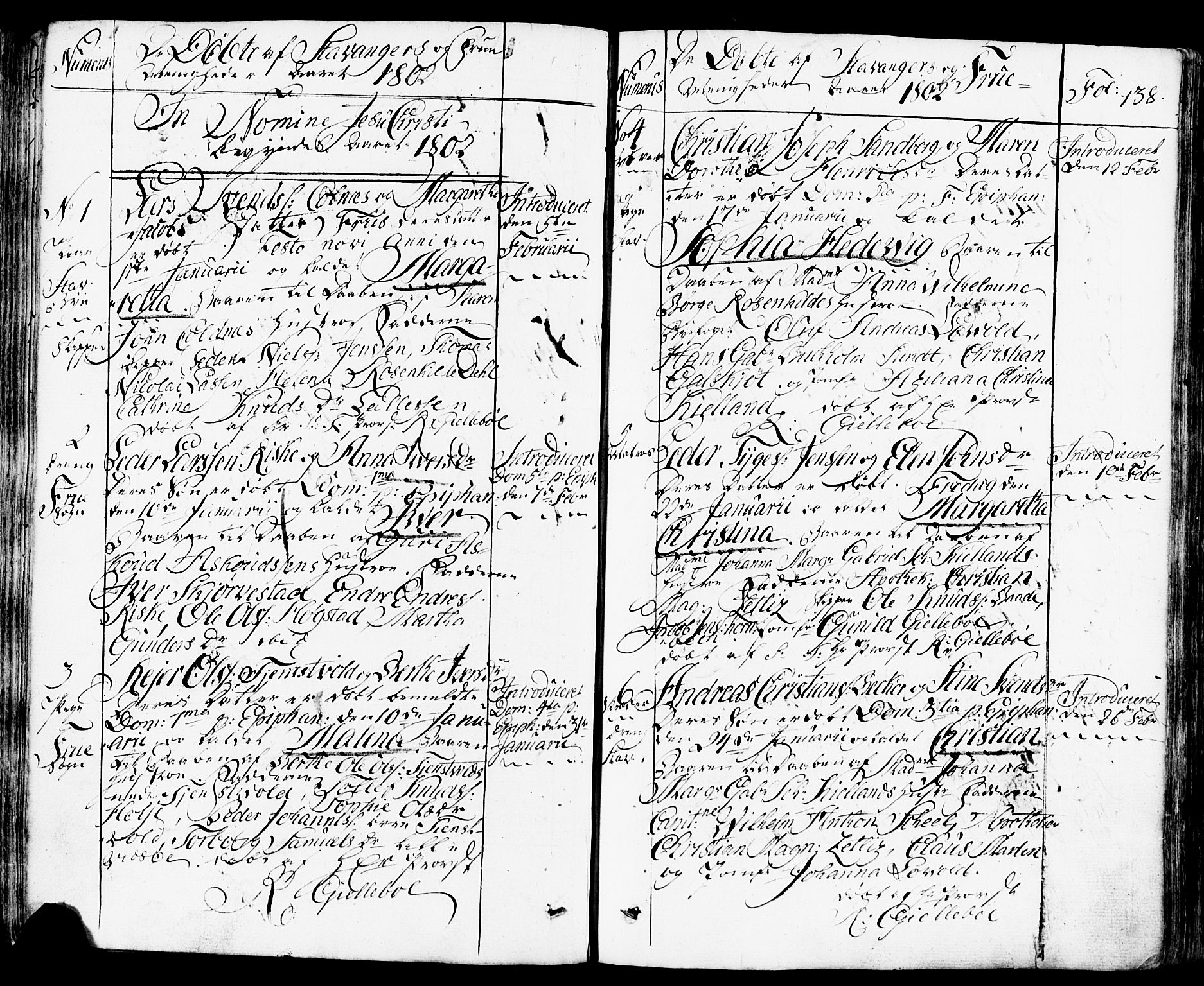 Domkirken sokneprestkontor, SAST/A-101812/001/30/30BB/L0007: Parish register (copy) no. B 7, 1791-1813, p. 138