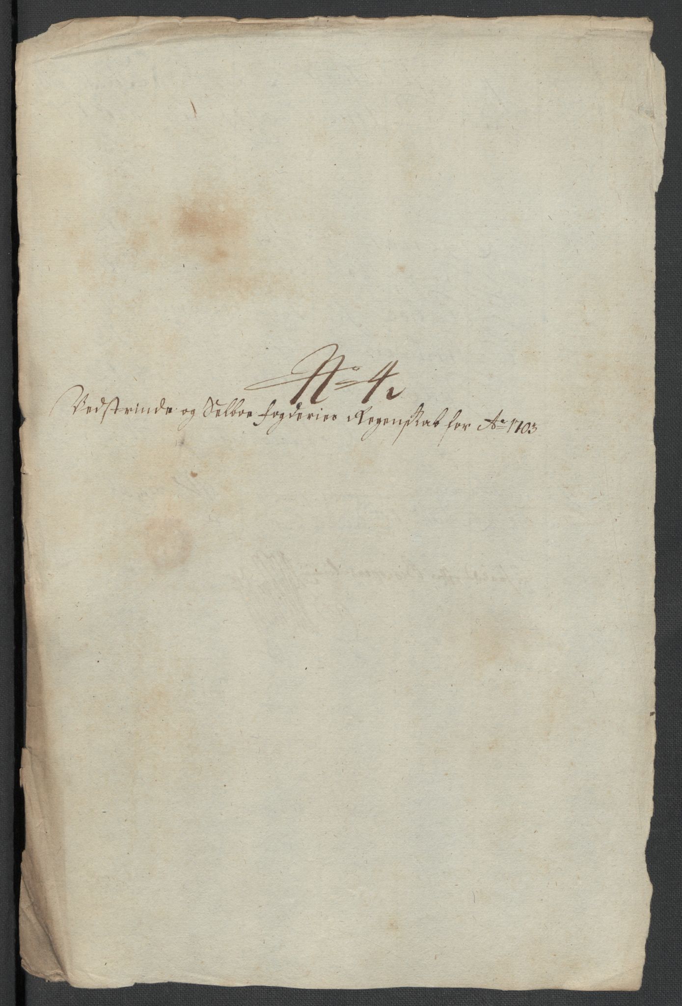 Rentekammeret inntil 1814, Reviderte regnskaper, Fogderegnskap, AV/RA-EA-4092/R61/L4108: Fogderegnskap Strinda og Selbu, 1701-1703, p. 374