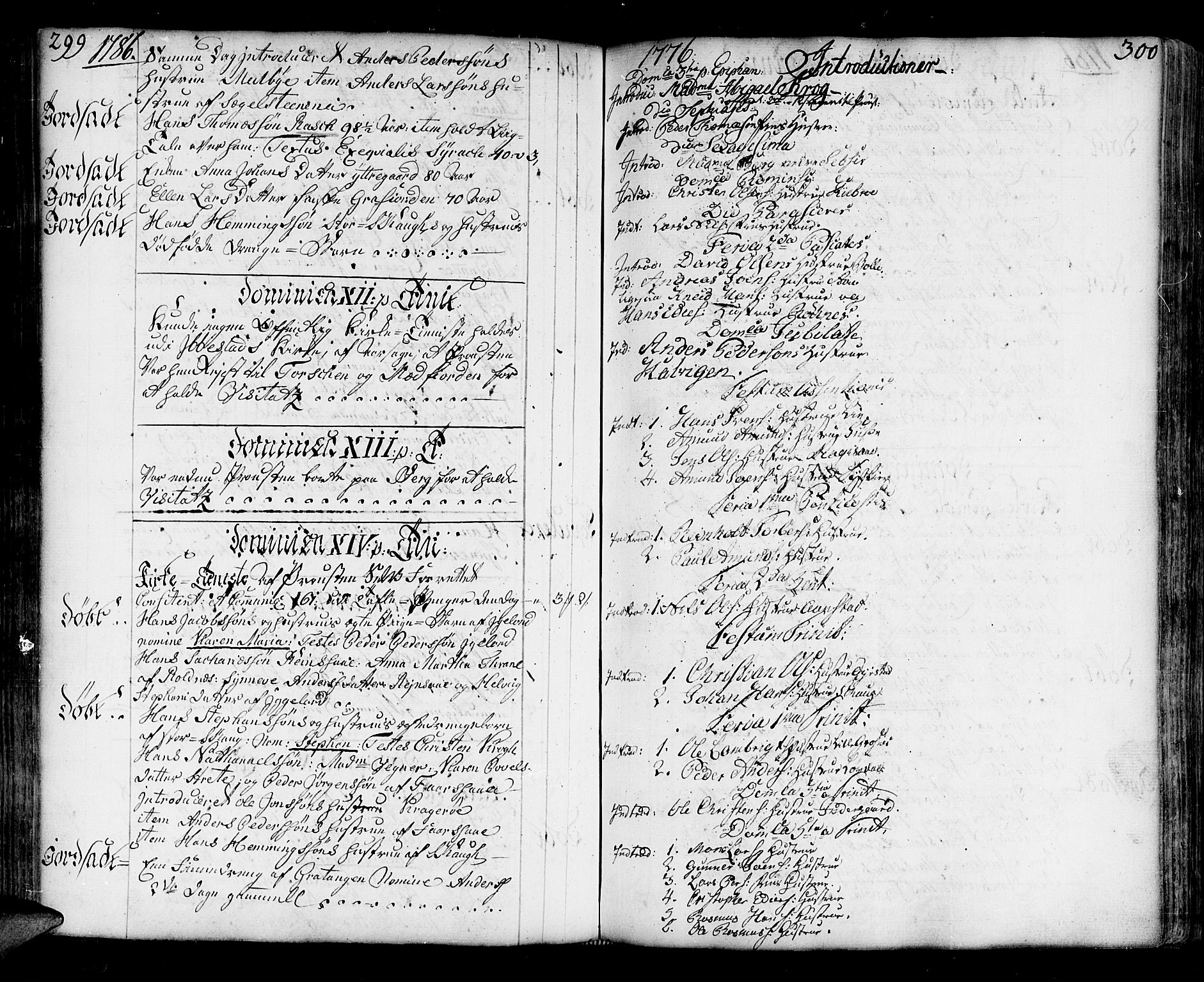 Ibestad sokneprestembete, AV/SATØ-S-0077/H/Ha/Haa/L0003kirke: Parish register (official) no. 3, 1776-1801, p. 299-300