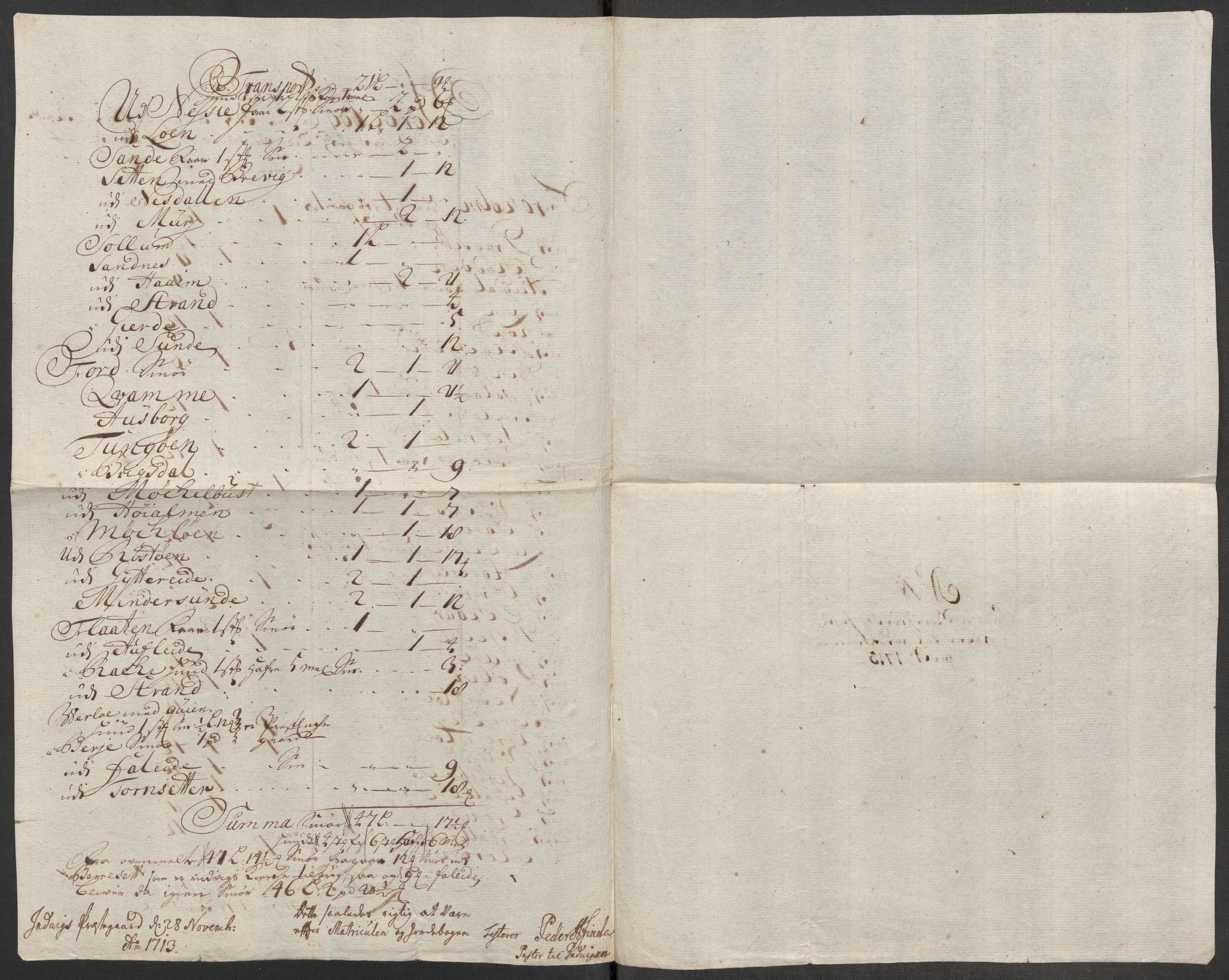 Rentekammeret inntil 1814, Reviderte regnskaper, Fogderegnskap, AV/RA-EA-4092/R53/L3437: Fogderegnskap Sunn- og Nordfjord, 1713, p. 282