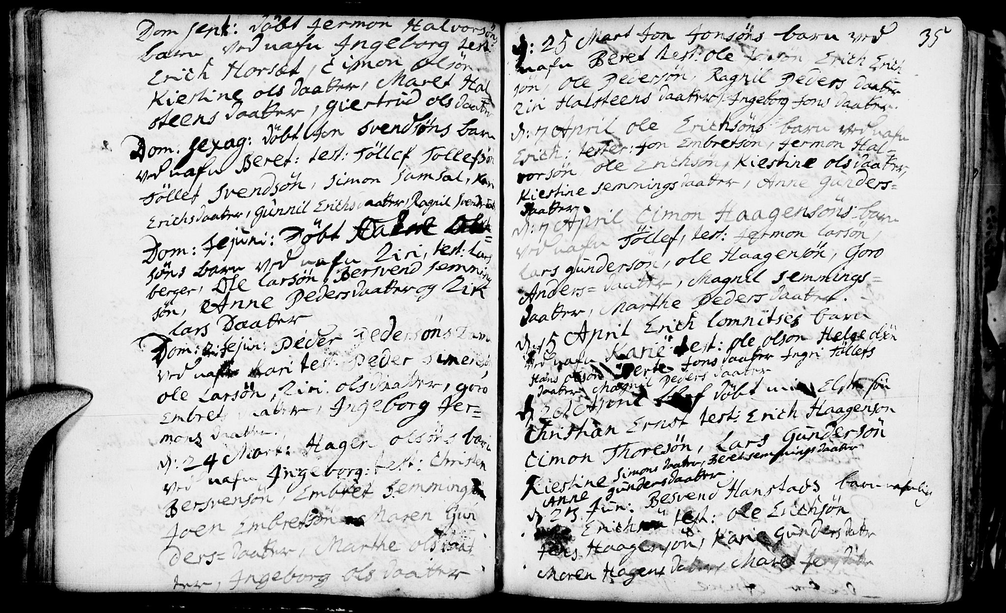 Rendalen prestekontor, SAH/PREST-054/H/Ha/Haa/L0001: Parish register (official) no. 1, 1733-1787, p. 35