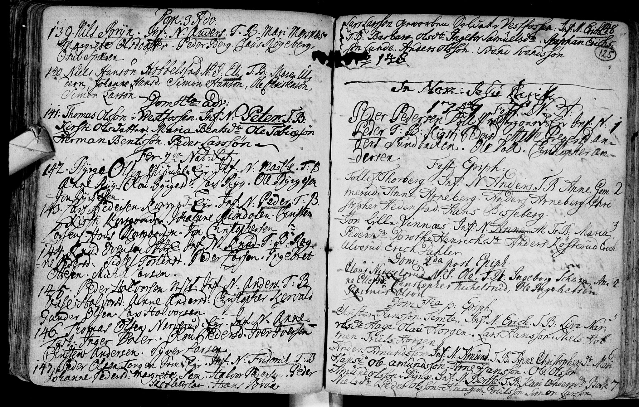 Eiker kirkebøker, AV/SAKO-A-4/F/Fa/L0003: Parish register (official) no. I 3, 1724-1753, p. 125