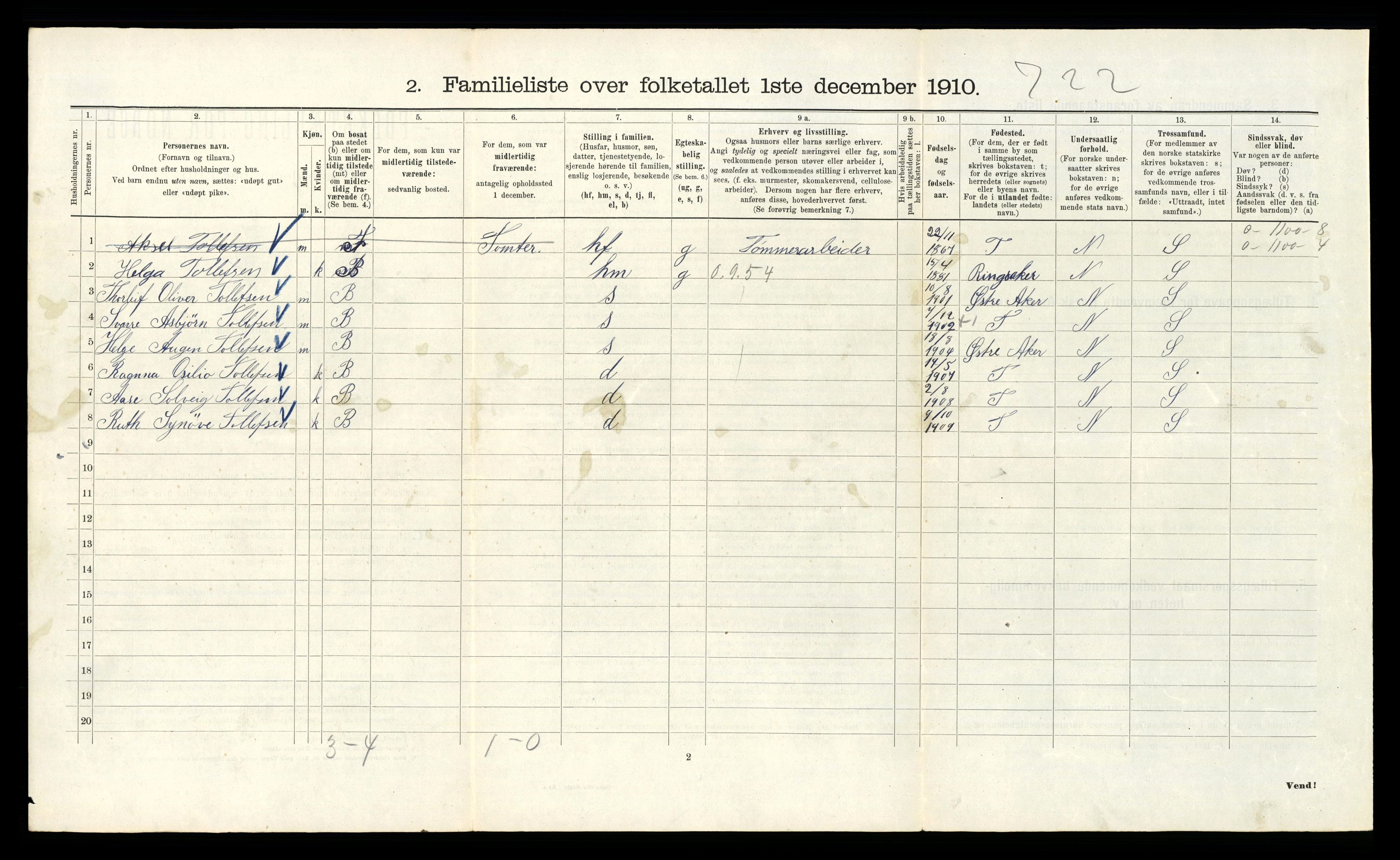 RA, 1910 census for Kristiania, 1910, p. 42926