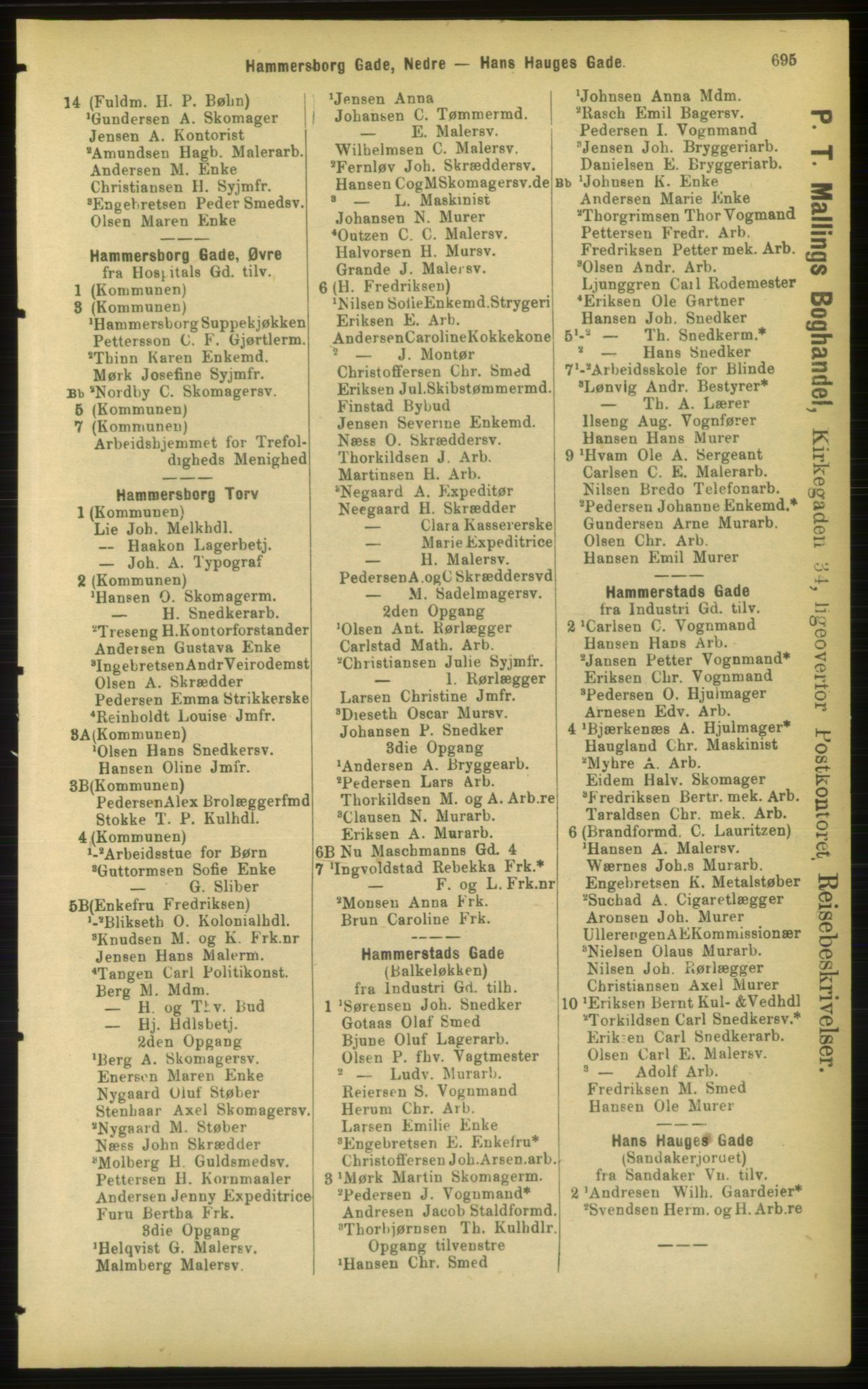 Kristiania/Oslo adressebok, PUBL/-, 1898, p. 695