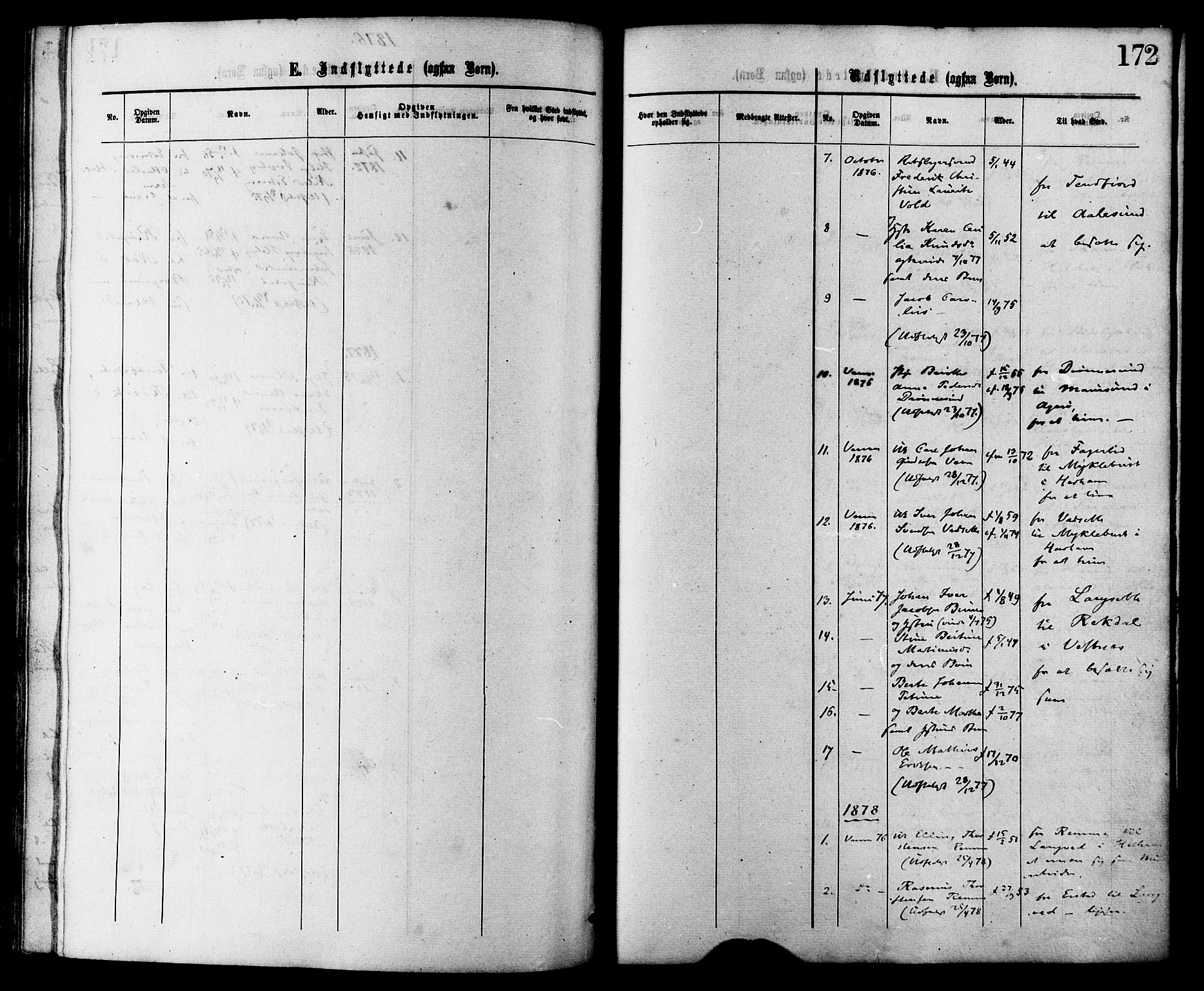 Ministerialprotokoller, klokkerbøker og fødselsregistre - Møre og Romsdal, AV/SAT-A-1454/525/L0373: Parish register (official) no. 525A03, 1864-1879, p. 172