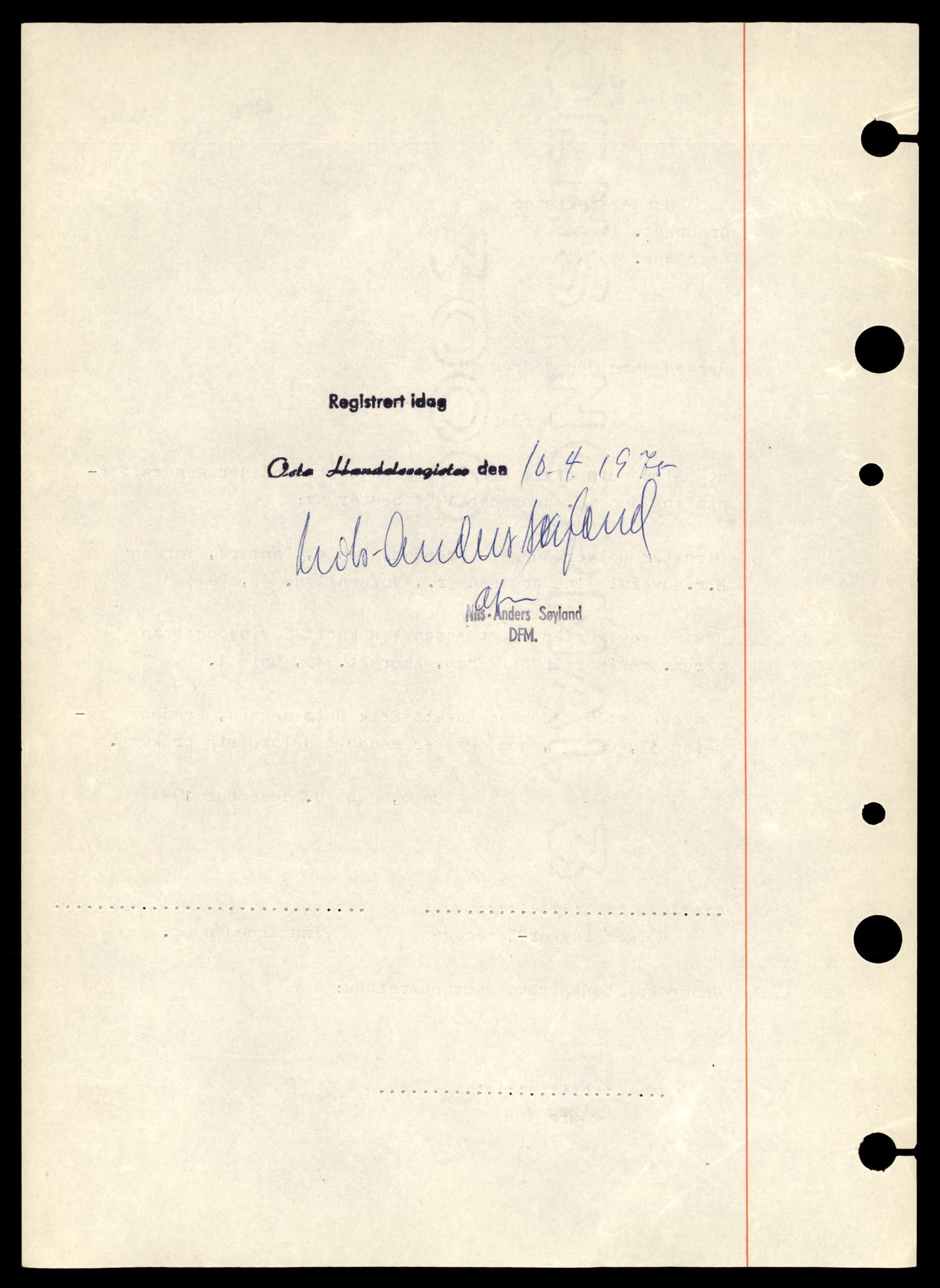 Oslo byfogd, Handelsregisteret, AV/SAT-A-10867/G/Gb/Gbb/L0024: Registreringsmeldinger, Nor-Sc, 1977, p. 10