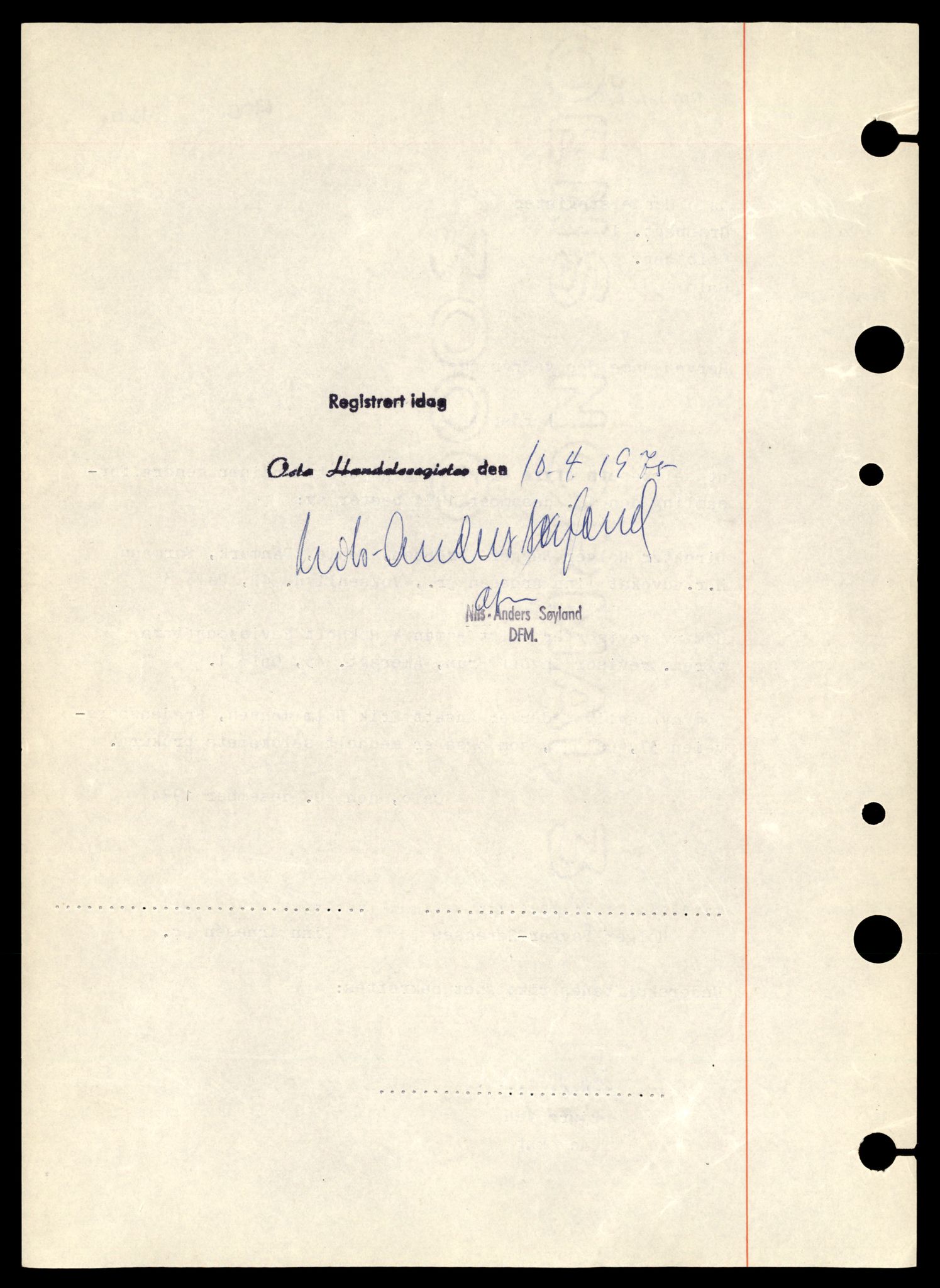 Oslo byfogd, Handelsregisteret, SAT/A-10867/G/Gb/Gbb/L0024: Registreringsmeldinger, Nor-Sc, 1977, p. 10