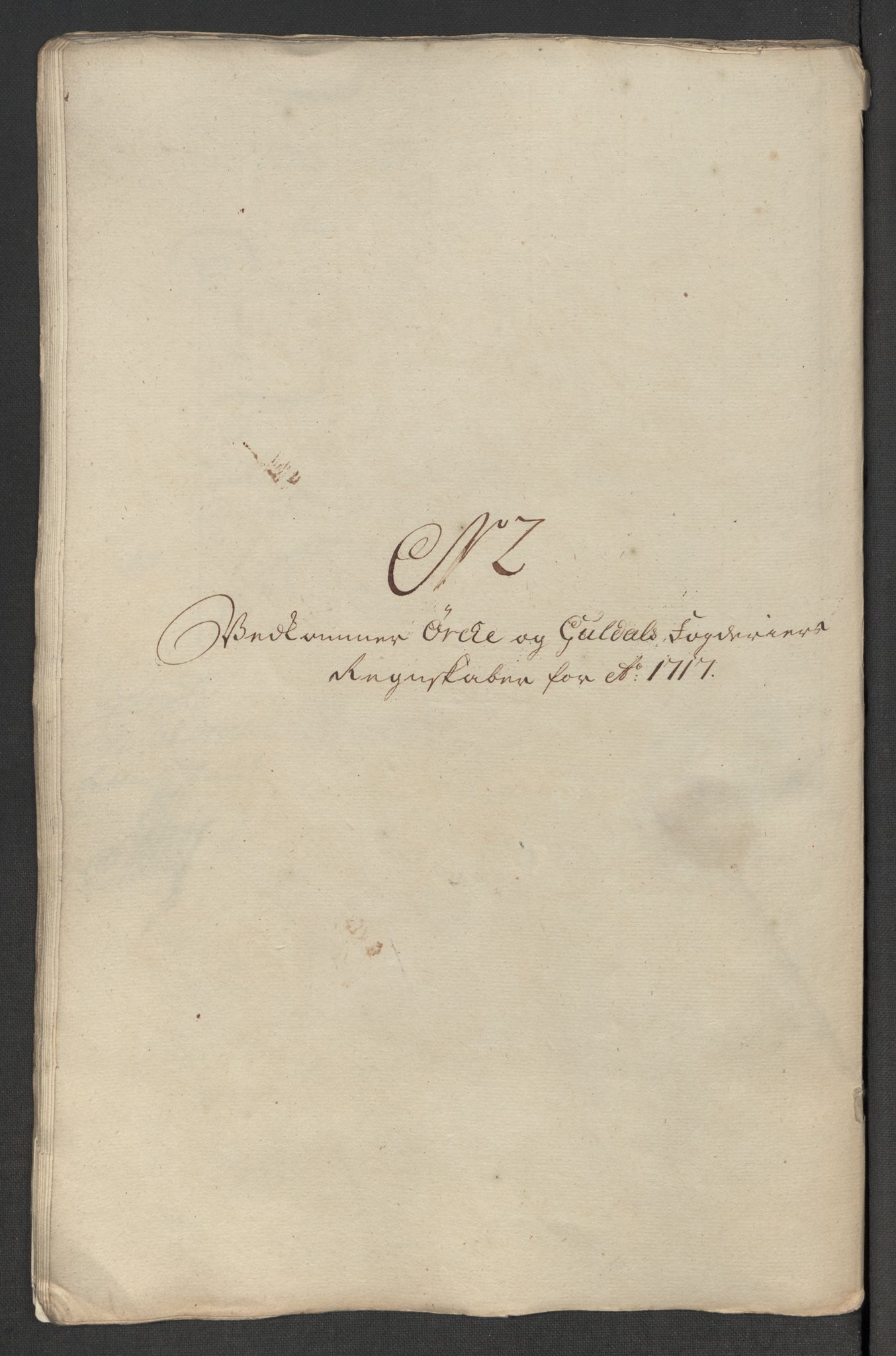 Rentekammeret inntil 1814, Reviderte regnskaper, Fogderegnskap, RA/EA-4092/R60/L3969: Fogderegnskap Orkdal og Gauldal, 1717, p. 117