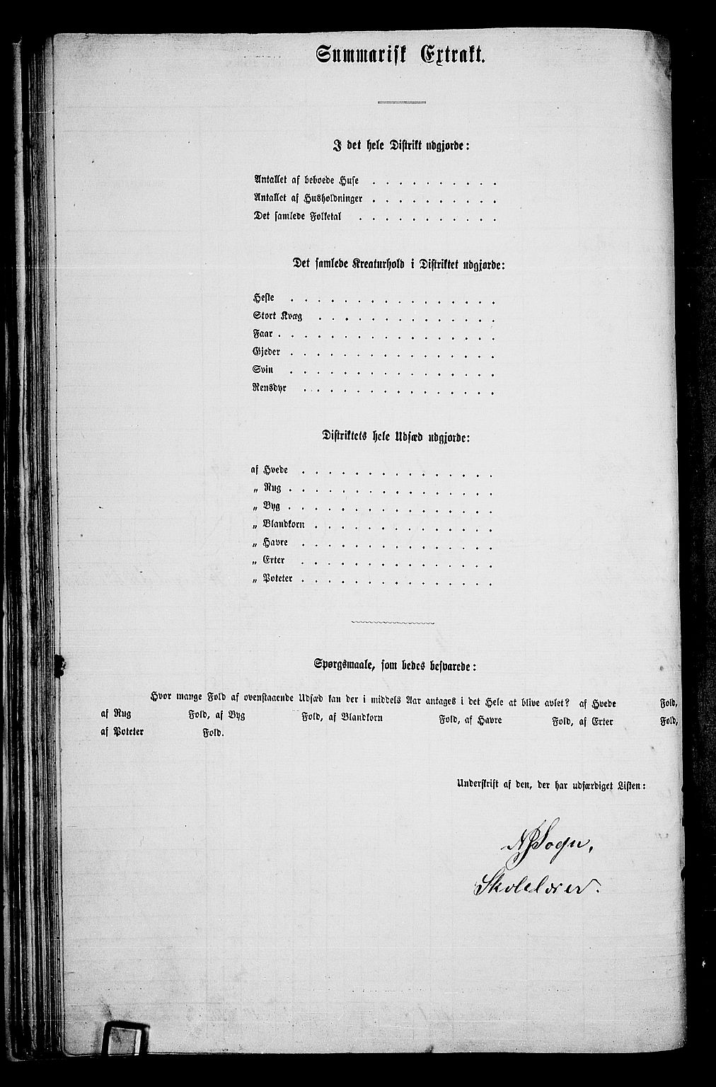 RA, 1865 census for Tune, 1865, p. 58