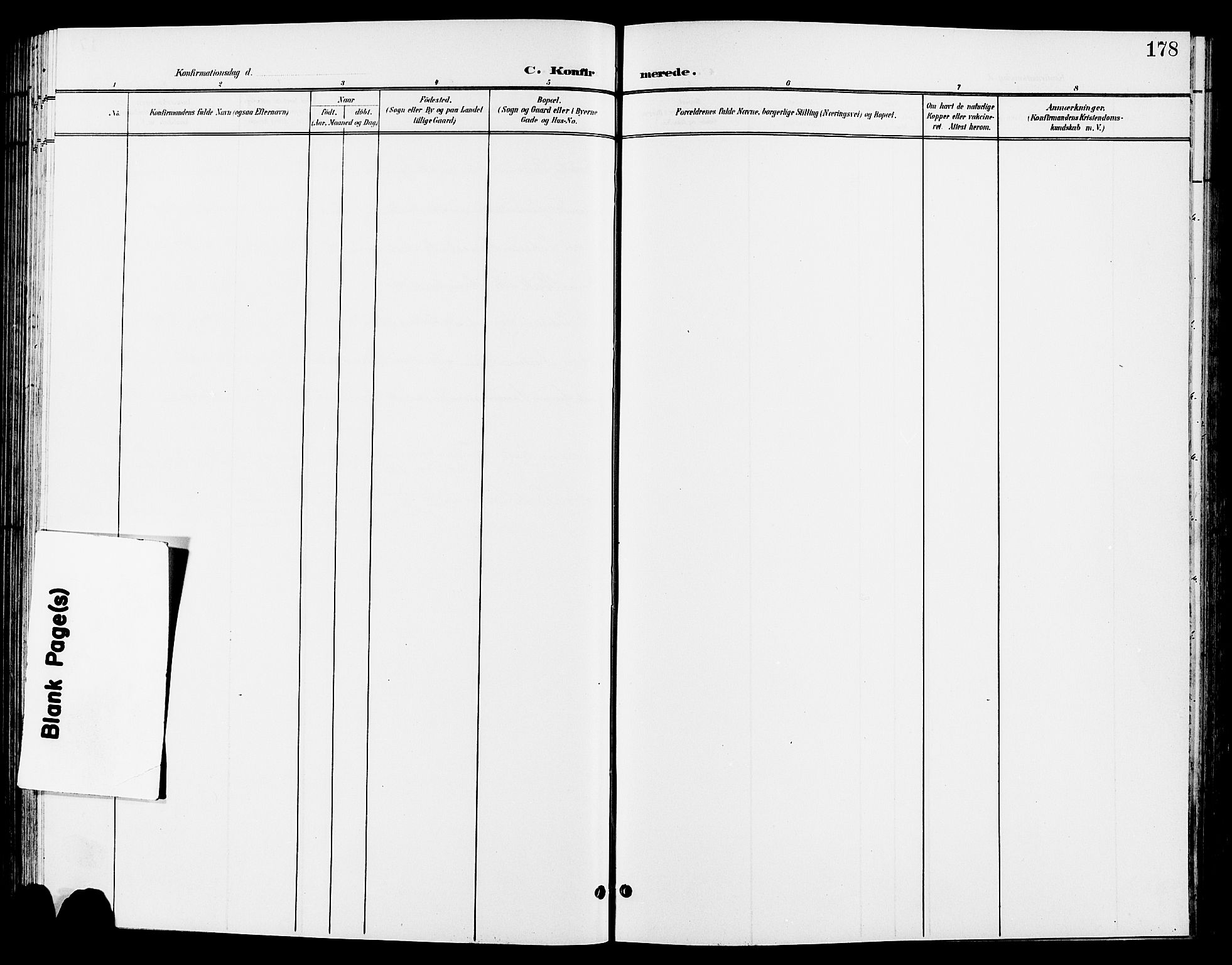 Tynset prestekontor, SAH/PREST-058/H/Ha/Hab/L0009: Parish register (copy) no. 9, 1900-1914, p. 178