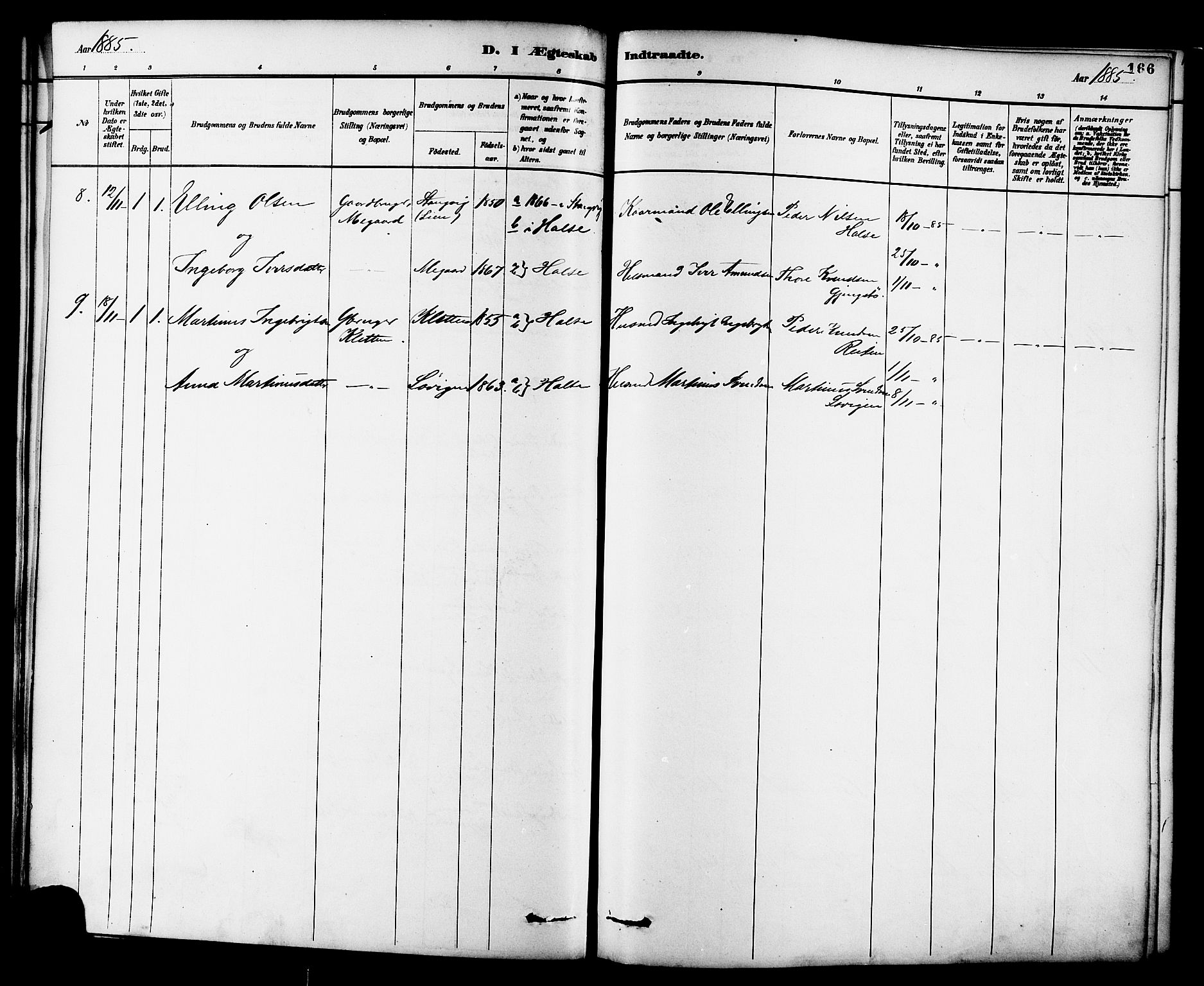 Ministerialprotokoller, klokkerbøker og fødselsregistre - Møre og Romsdal, AV/SAT-A-1454/576/L0885: Parish register (official) no. 576A03, 1880-1898, p. 166