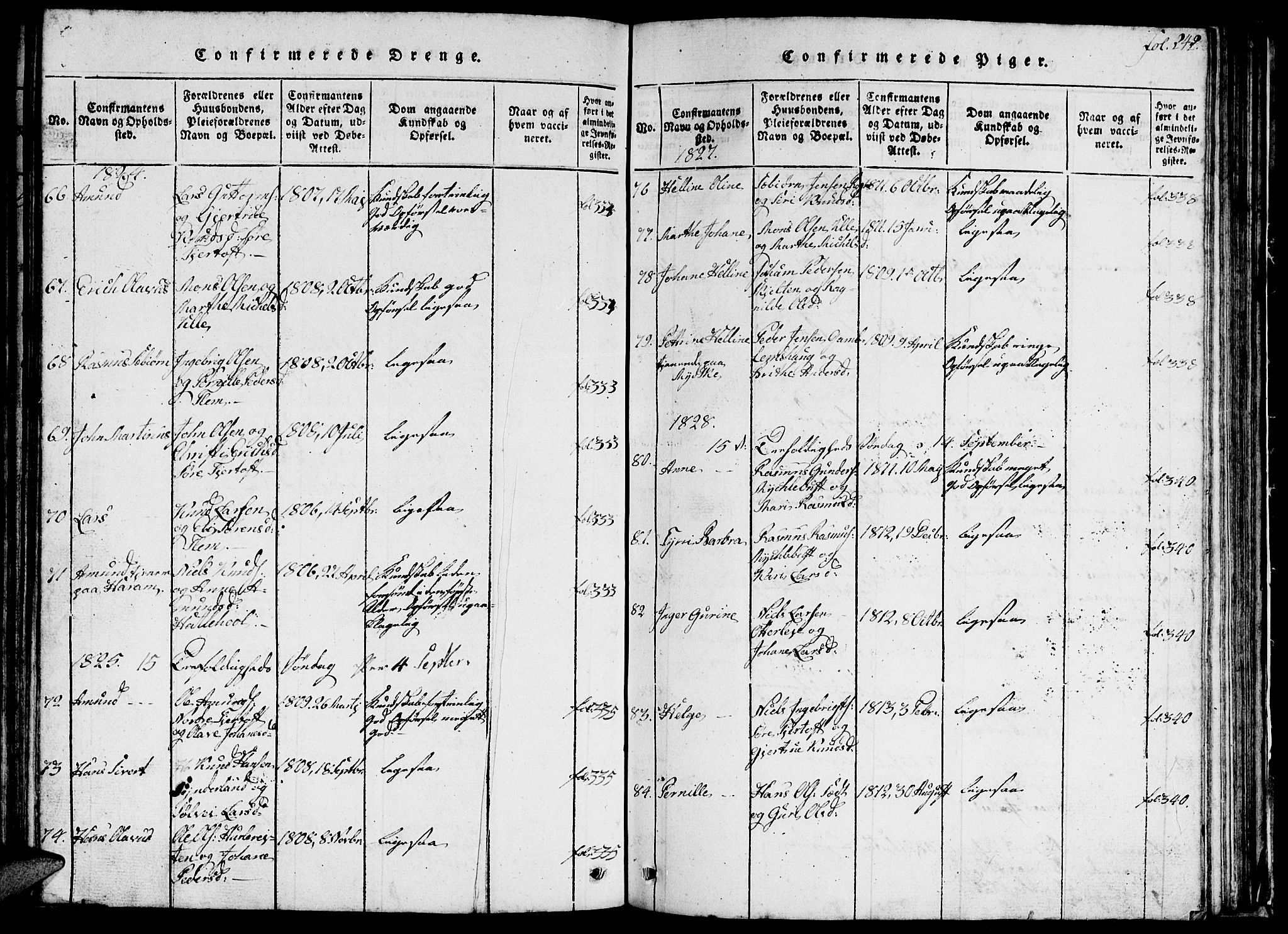 Ministerialprotokoller, klokkerbøker og fødselsregistre - Møre og Romsdal, SAT/A-1454/536/L0506: Parish register (copy) no. 536C01, 1818-1859, p. 242