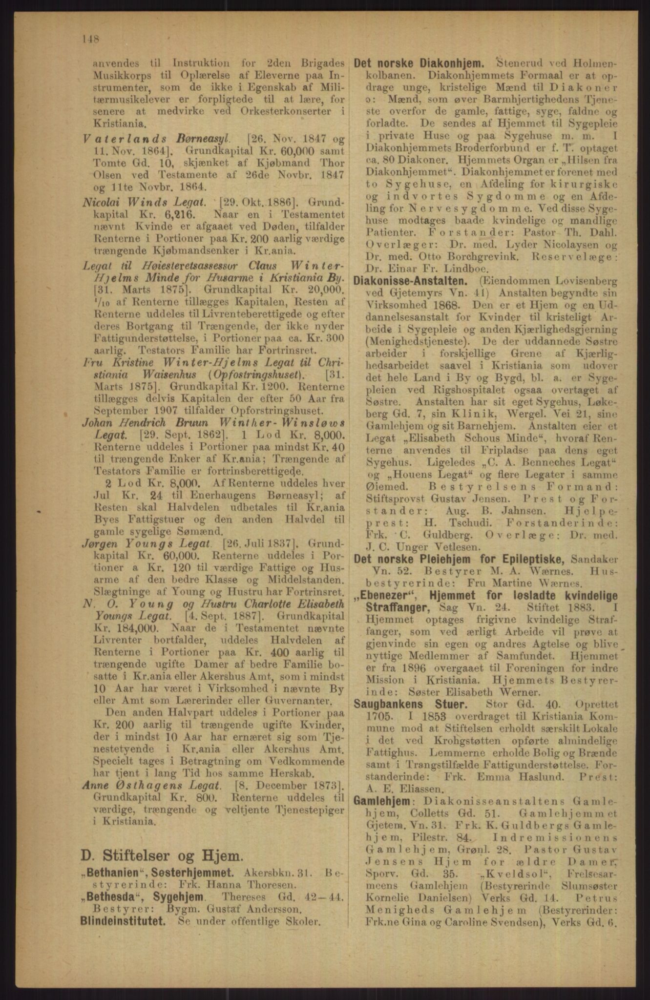 Kristiania/Oslo adressebok, PUBL/-, 1911, p. 148