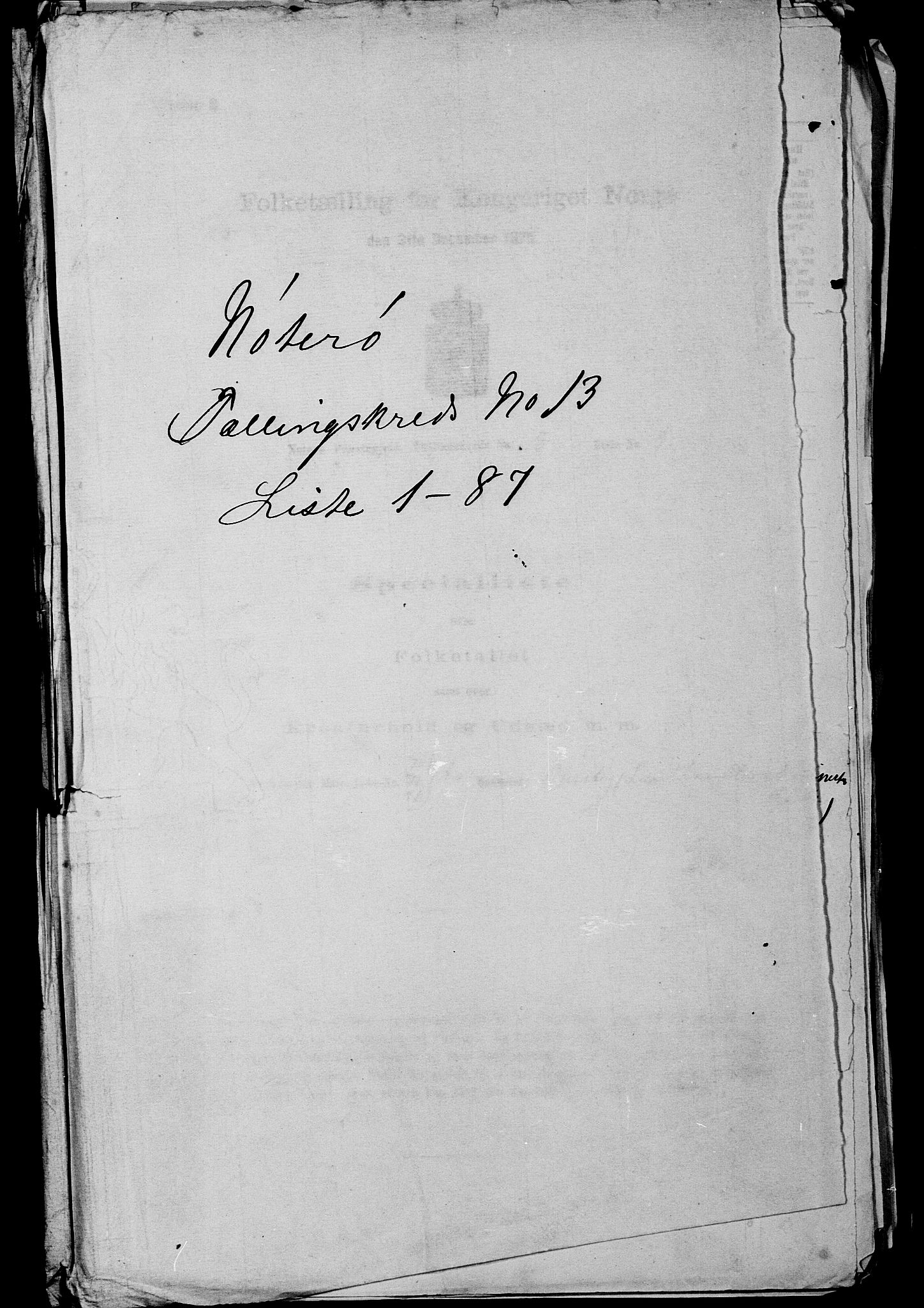 SAKO, 1875 census for 0722P Nøtterøy, 1875, p. 2846