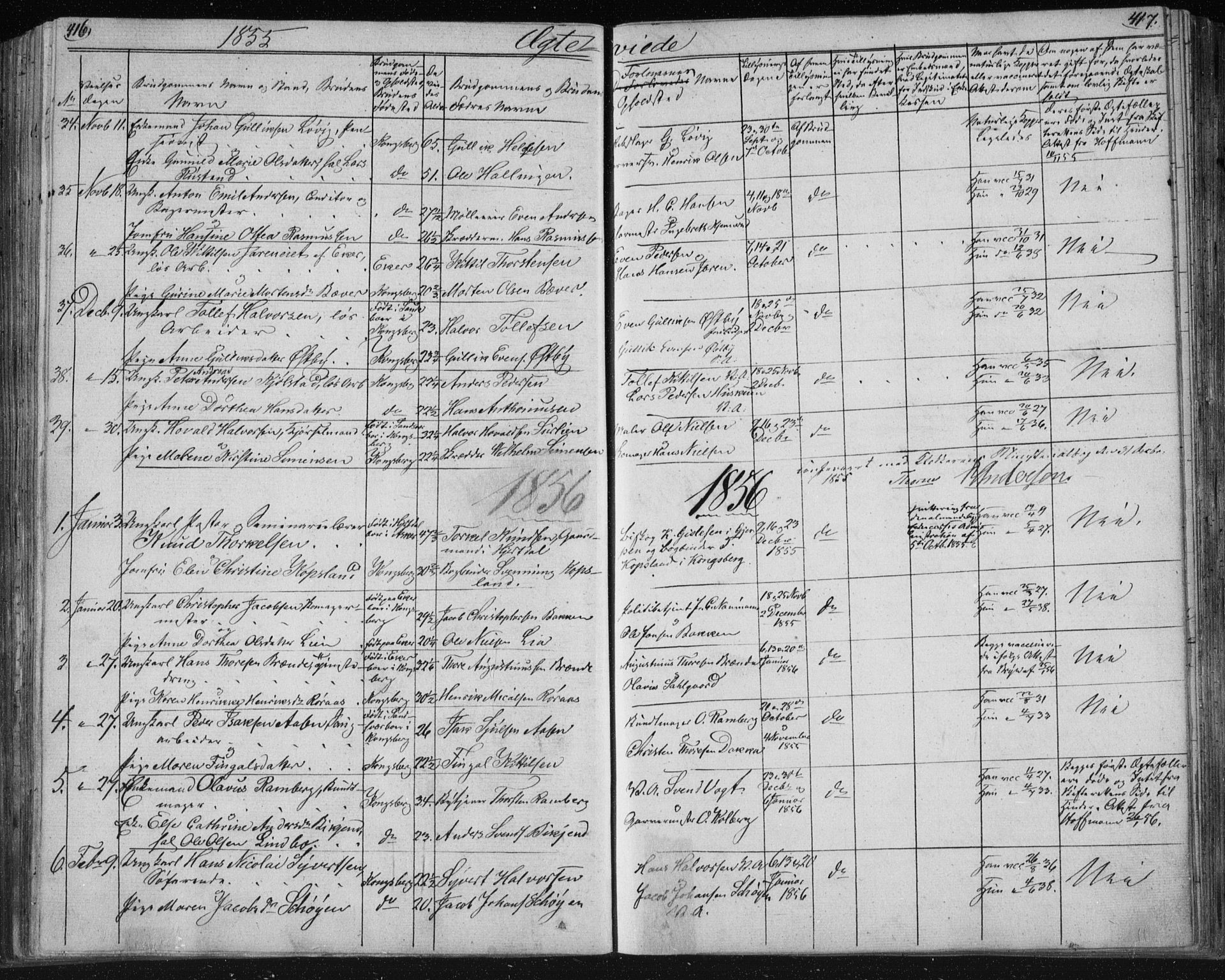 Kongsberg kirkebøker, SAKO/A-22/F/Fa/L0009: Parish register (official) no. I 9, 1839-1858, p. 416-417