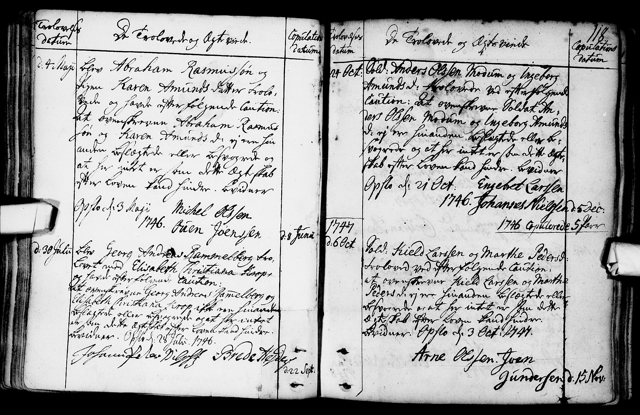 Gamlebyen prestekontor Kirkebøker, SAO/A-10884/F/Fa/L0001: Parish register (official) no. 1, 1734-1818, p. 118