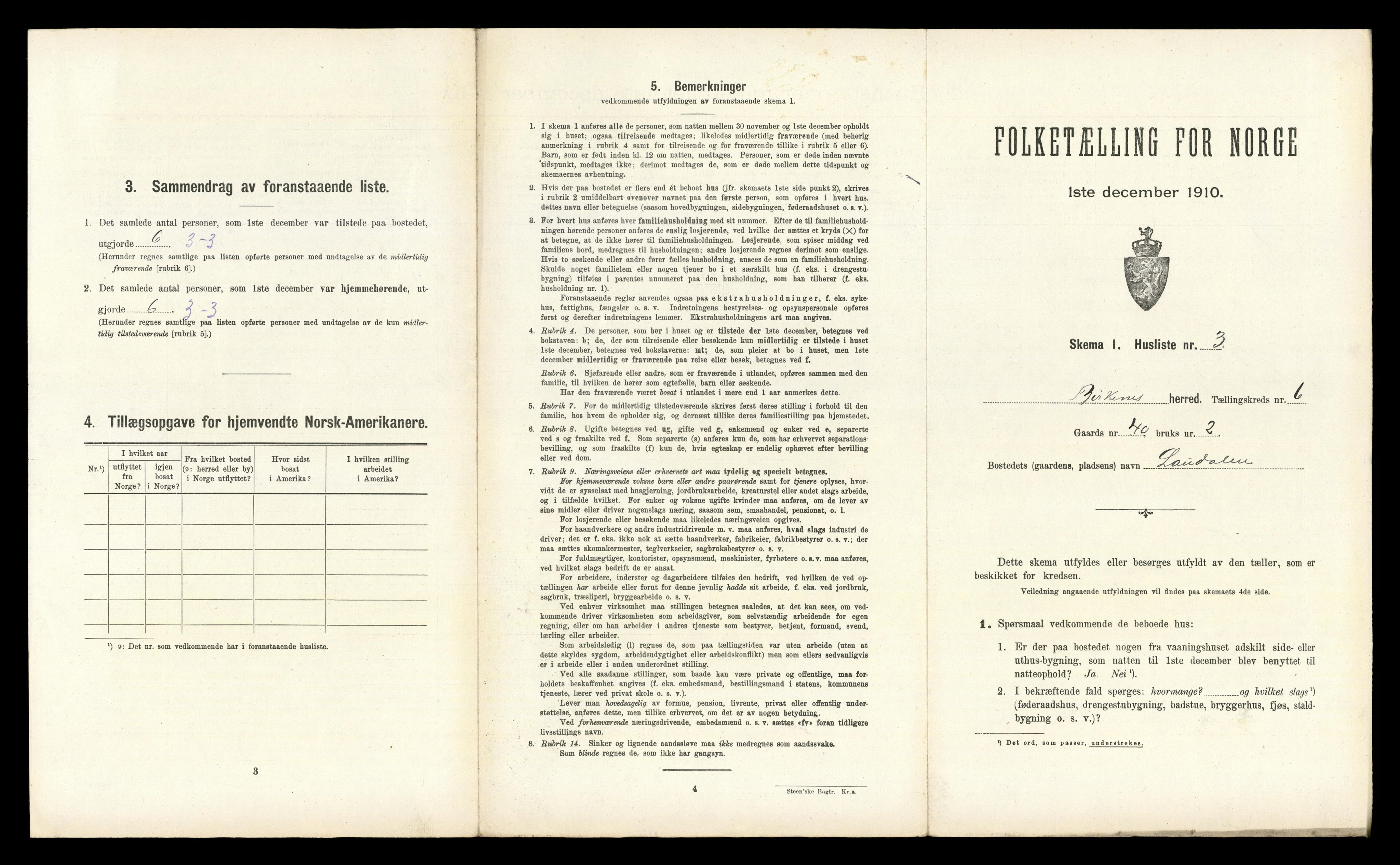 RA, 1910 census for Birkenes, 1910, p. 572