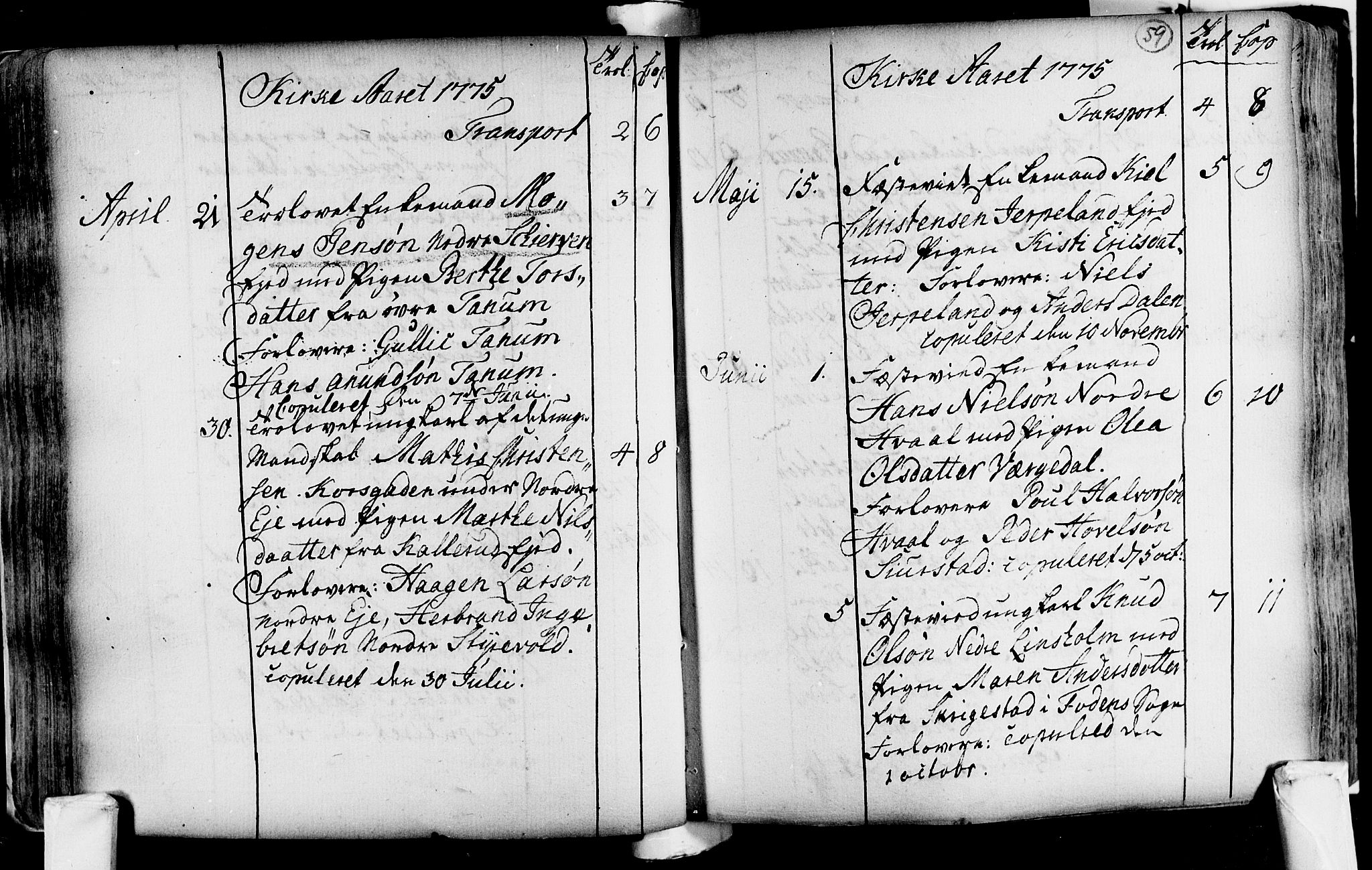 Lardal kirkebøker, AV/SAKO-A-350/F/Fa/L0004: Parish register (official) no. i 4, 1733-1815, p. 59