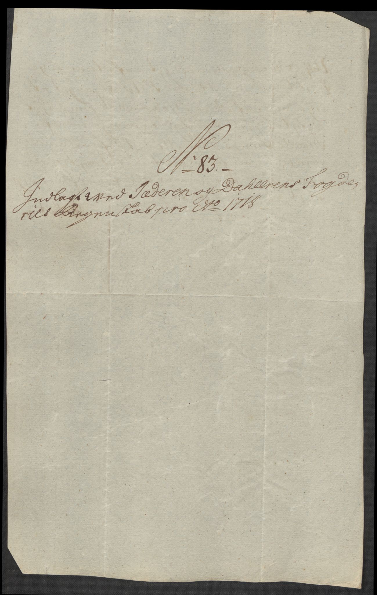 Rentekammeret inntil 1814, Reviderte regnskaper, Fogderegnskap, AV/RA-EA-4092/R46/L2743: Fogderegnskap Jæren og Dalane, 1718, p. 325