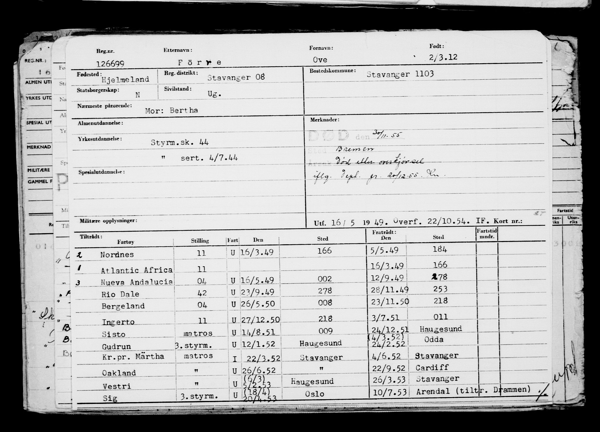 Direktoratet for sjømenn, AV/RA-S-3545/G/Gb/L0103: Hovedkort, 1912, p. 21