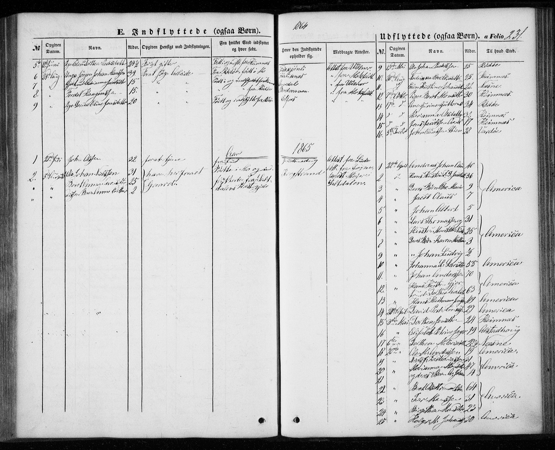 Ministerialprotokoller, klokkerbøker og fødselsregistre - Nordland, AV/SAT-A-1459/827/L0392: Parish register (official) no. 827A04, 1853-1866, p. 231