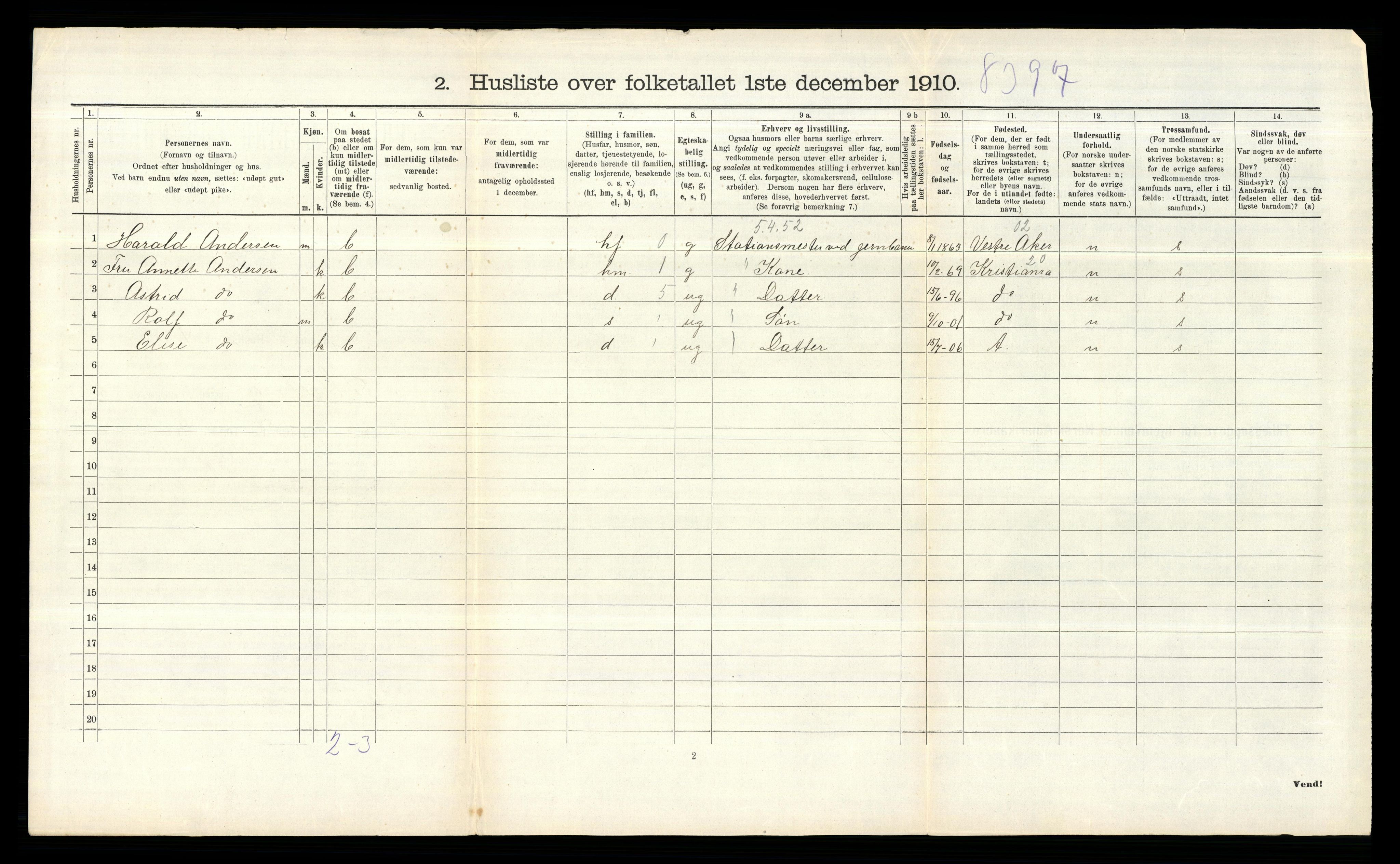 RA, 1910 census for Skjeberg, 1910, p. 849