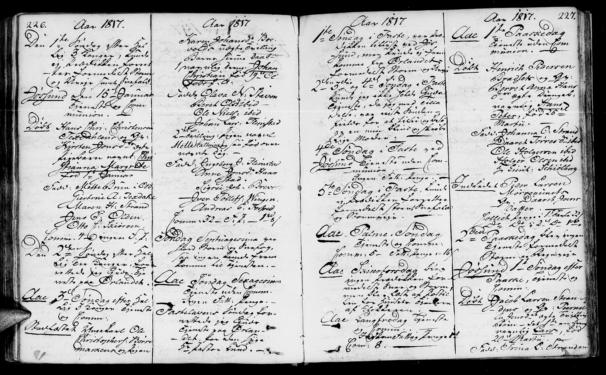 Ministerialprotokoller, klokkerbøker og fødselsregistre - Sør-Trøndelag, SAT/A-1456/655/L0674: Parish register (official) no. 655A03, 1802-1826, p. 226-227