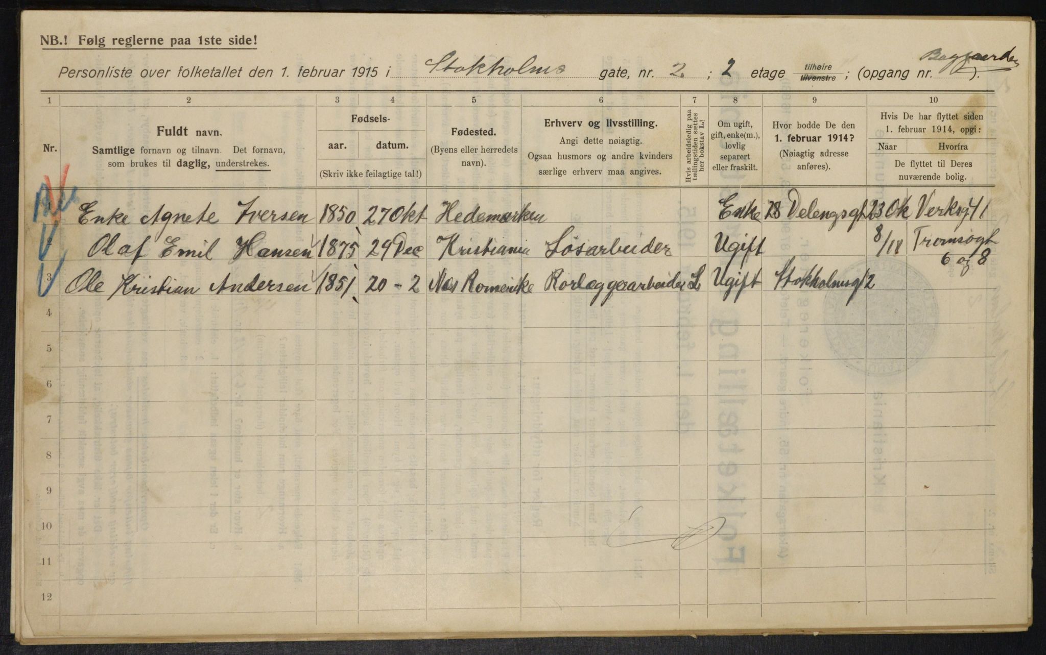 OBA, Municipal Census 1915 for Kristiania, 1915, p. 102473