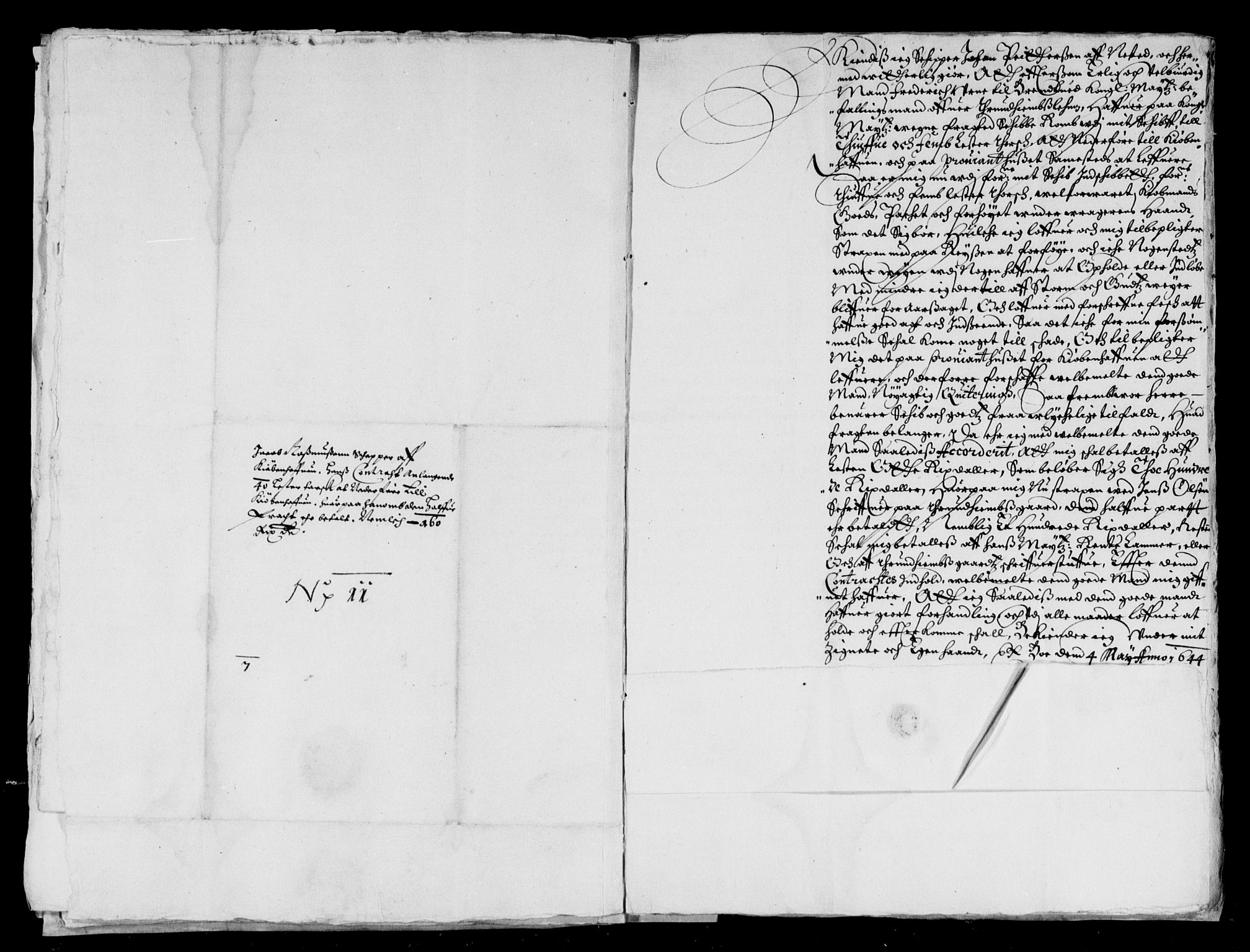 Rentekammeret inntil 1814, Reviderte regnskaper, Lensregnskaper, AV/RA-EA-5023/R/Rb/Rbw/L0077: Trondheim len, 1642-1644