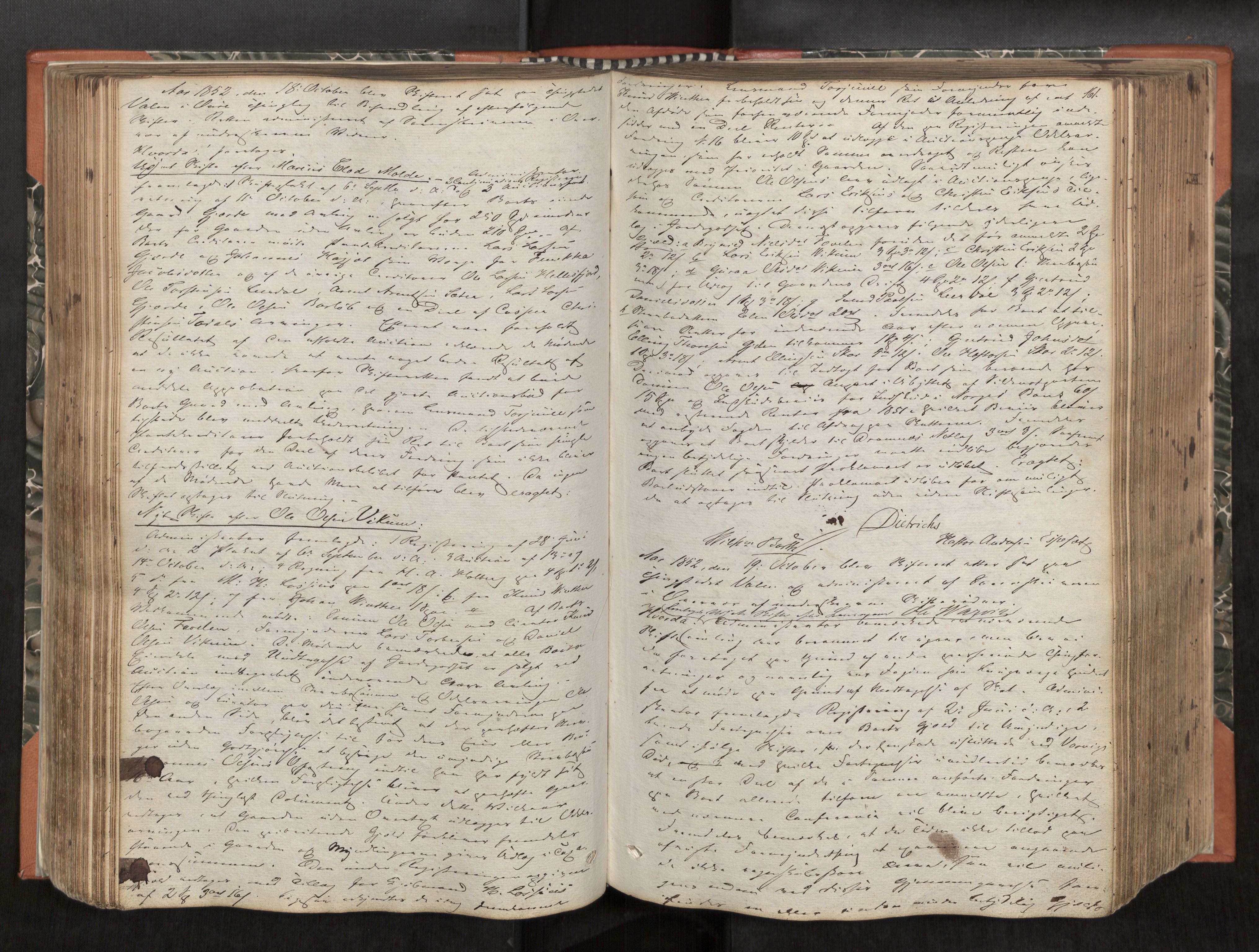 Nordmøre sorenskriveri, AV/SAT-A-4132/1/3/3B/L0001: Forhandlingsprotokoll nr. 01, 1846-1861, p. 160b-161a