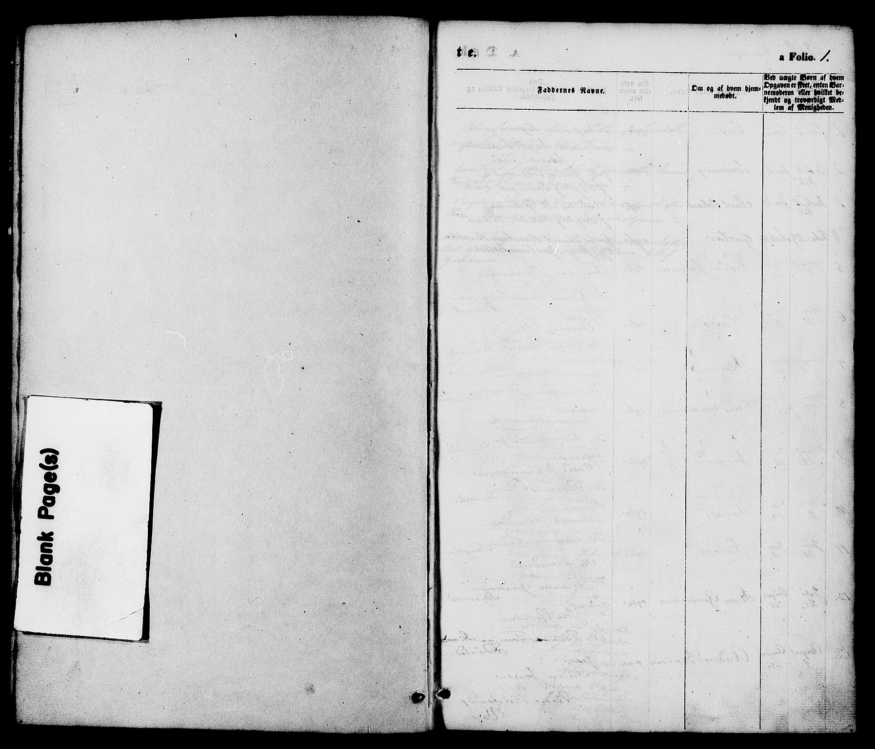 Austre Moland sokneprestkontor, SAK/1111-0001/F/Fa/Faa/L0009: Parish register (official) no. A 9, 1869-1879, p. 1