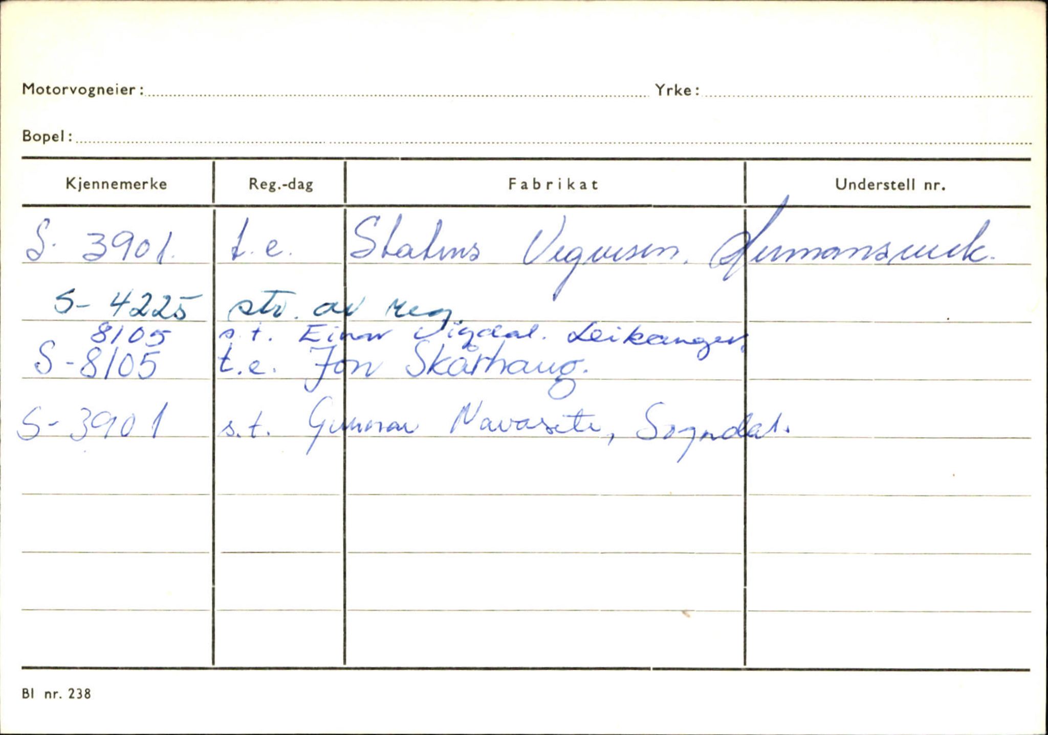 Statens vegvesen, Sogn og Fjordane vegkontor, SAB/A-5301/4/F/L0126: Eigarregister Fjaler M-Å. Leikanger A-Å, 1945-1975, p. 1843