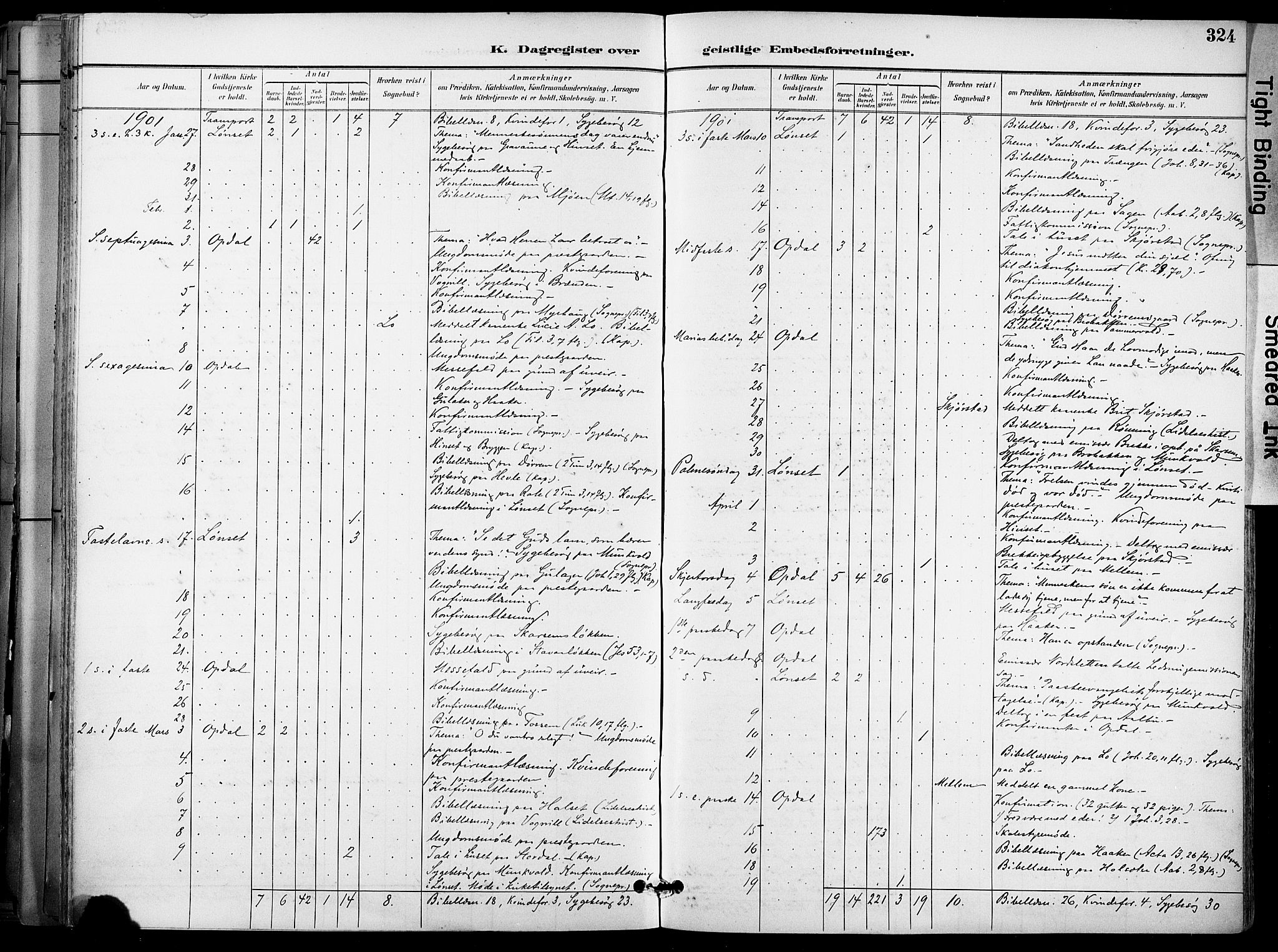 Ministerialprotokoller, klokkerbøker og fødselsregistre - Sør-Trøndelag, SAT/A-1456/678/L0902: Parish register (official) no. 678A11, 1895-1911, p. 324