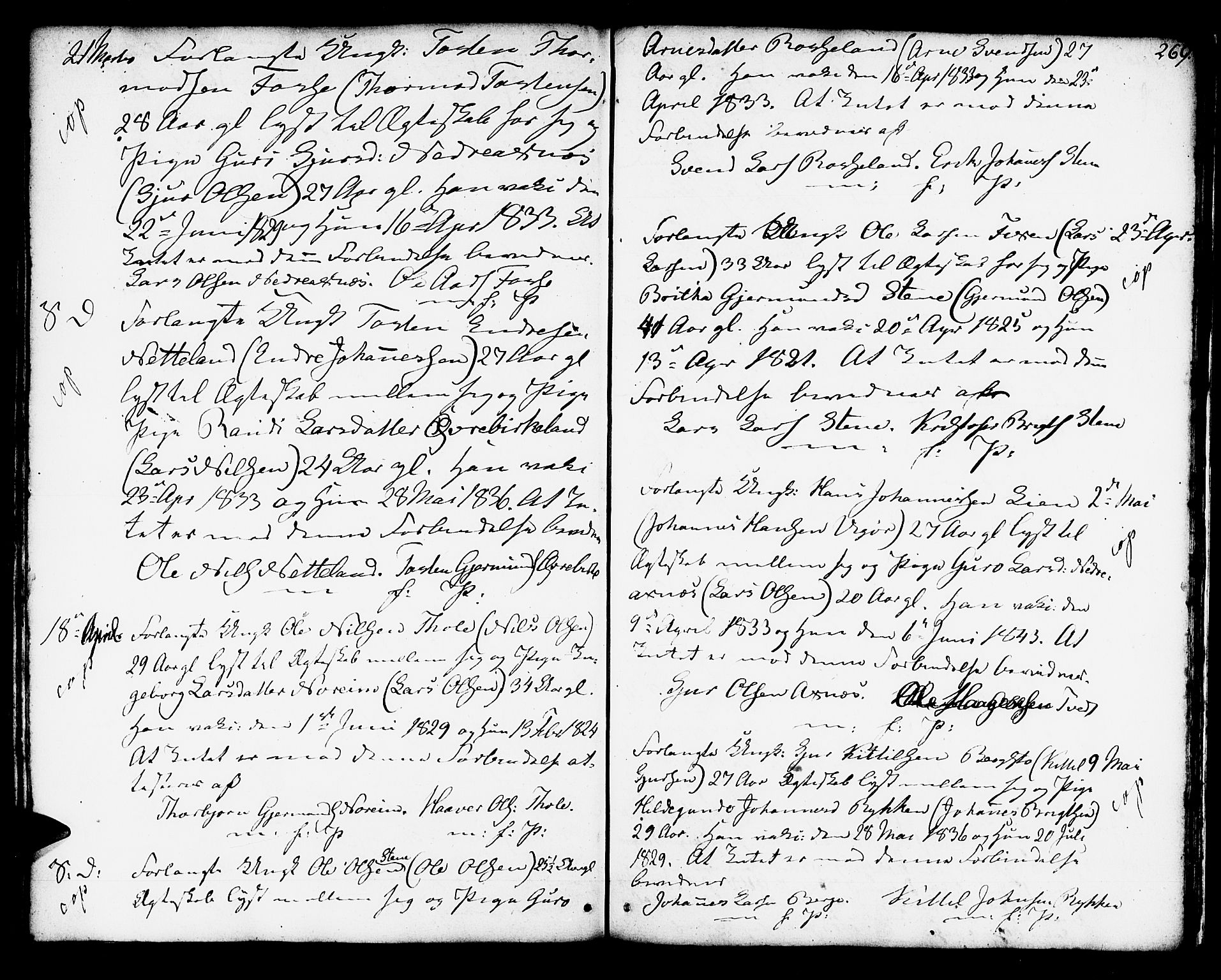 Kvam sokneprestembete, AV/SAB-A-76201/H/Haa: Parish register (official) no. A 5, 1796-1832, p. 269