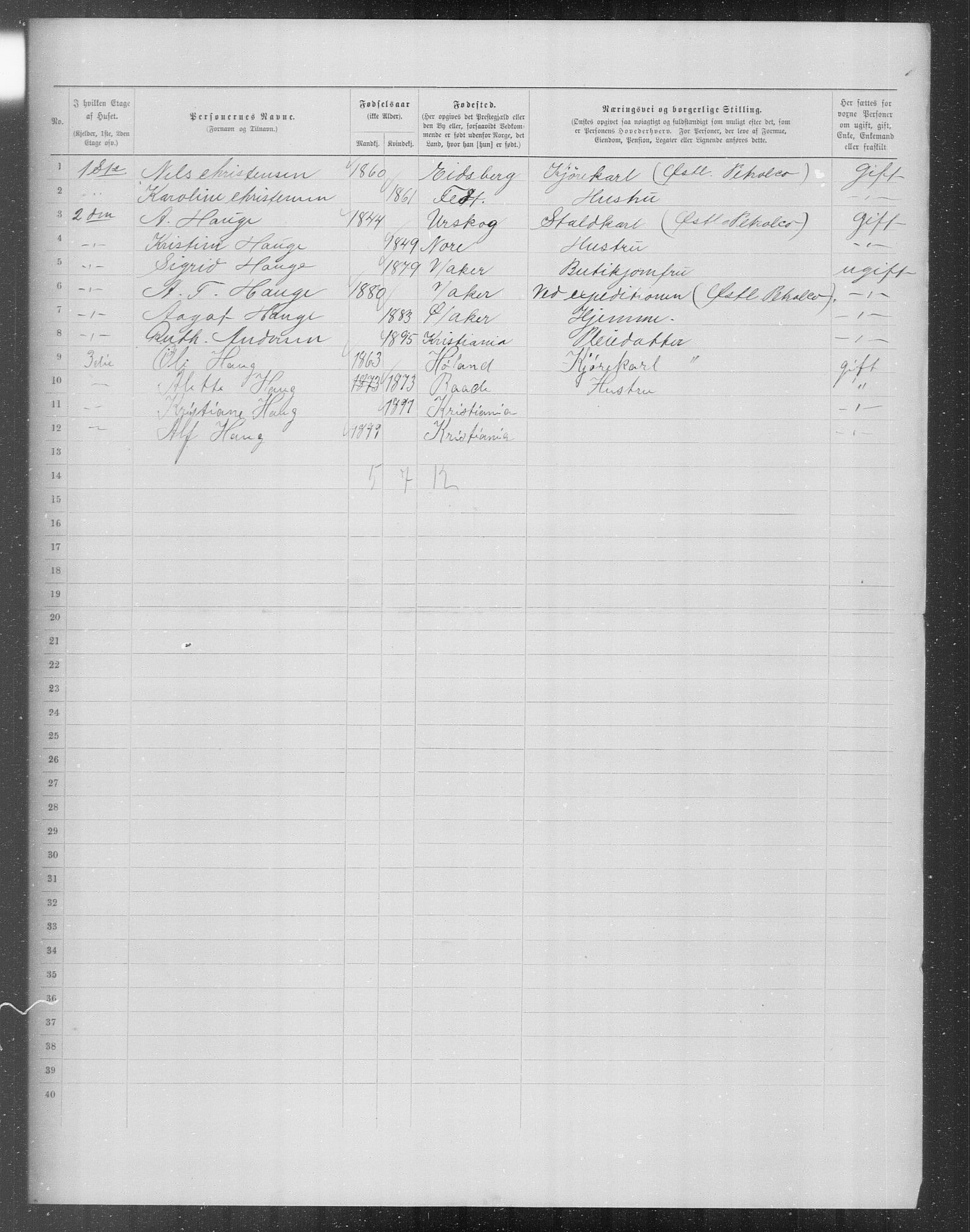 OBA, Municipal Census 1899 for Kristiania, 1899, p. 11022