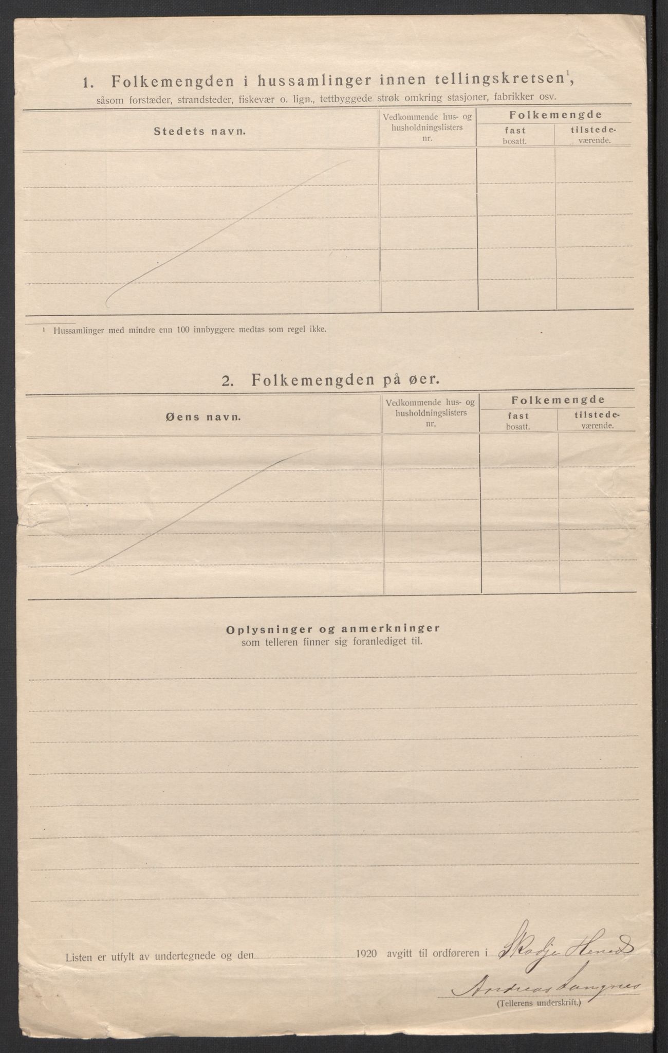 SAT, 1920 census for Skodje, 1920, p. 26