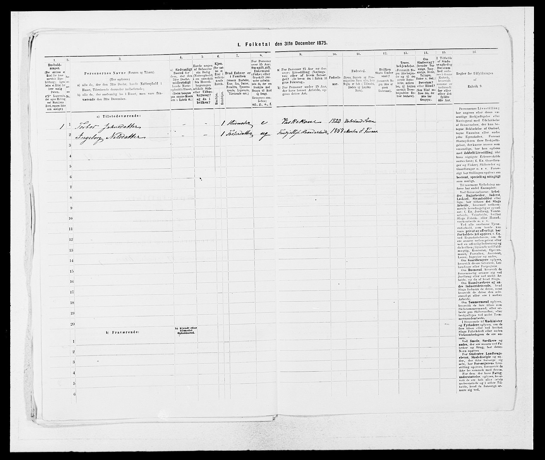 SAB, 1875 census for 1221P Stord, 1875, p. 418