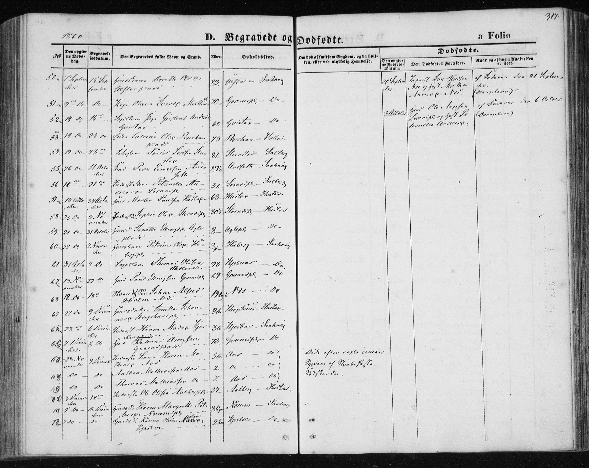 Ministerialprotokoller, klokkerbøker og fødselsregistre - Nord-Trøndelag, SAT/A-1458/730/L0283: Parish register (official) no. 730A08, 1855-1865, p. 317