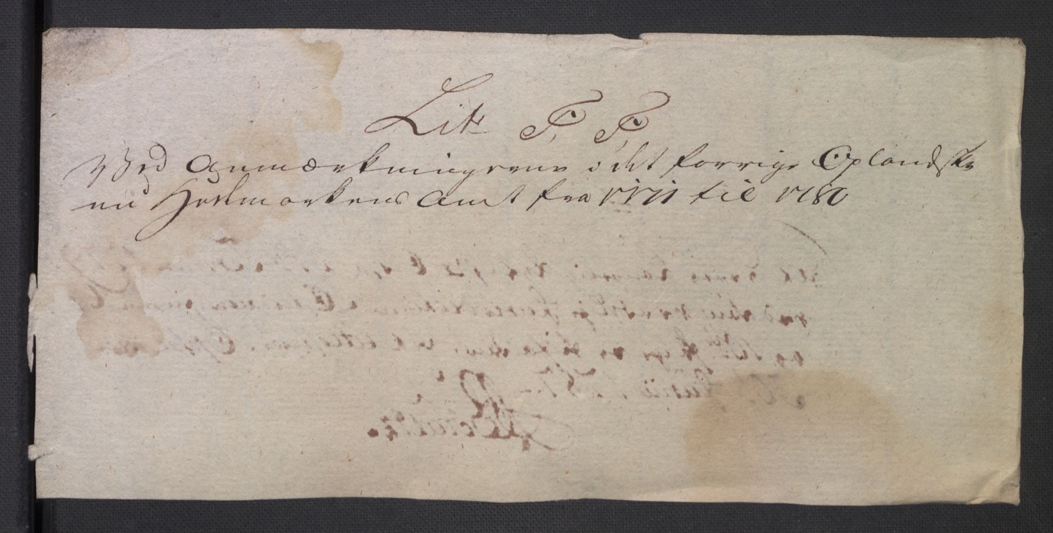 Rentekammeret inntil 1814, Reviderte regnskaper, Mindre regnskaper, AV/RA-EA-4068/Rb/L0014: Opplands amt, 1771-1779, p. 664