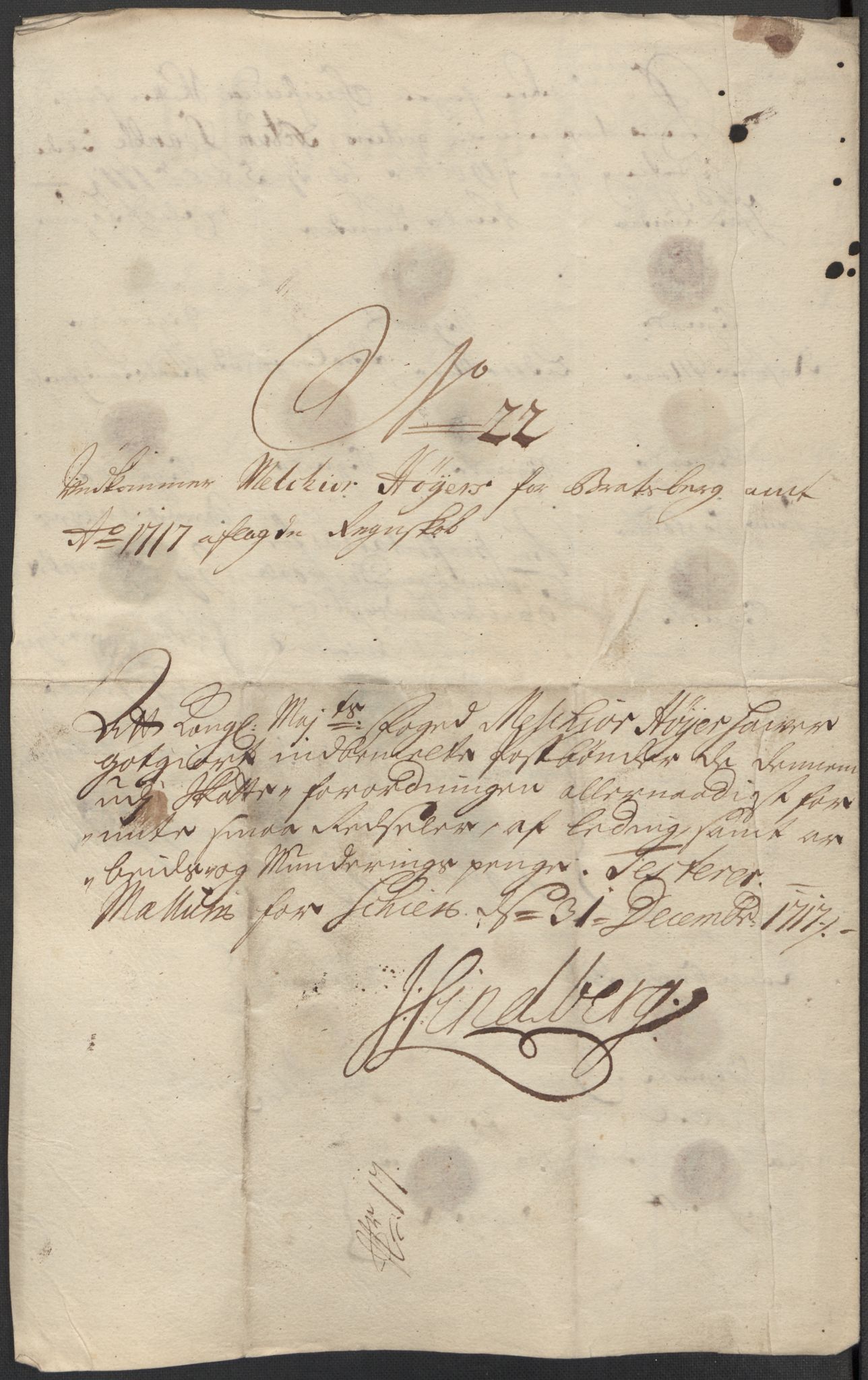 Rentekammeret inntil 1814, Reviderte regnskaper, Fogderegnskap, AV/RA-EA-4092/R36/L2129: Fogderegnskap Øvre og Nedre Telemark og Bamble, 1717, p. 389