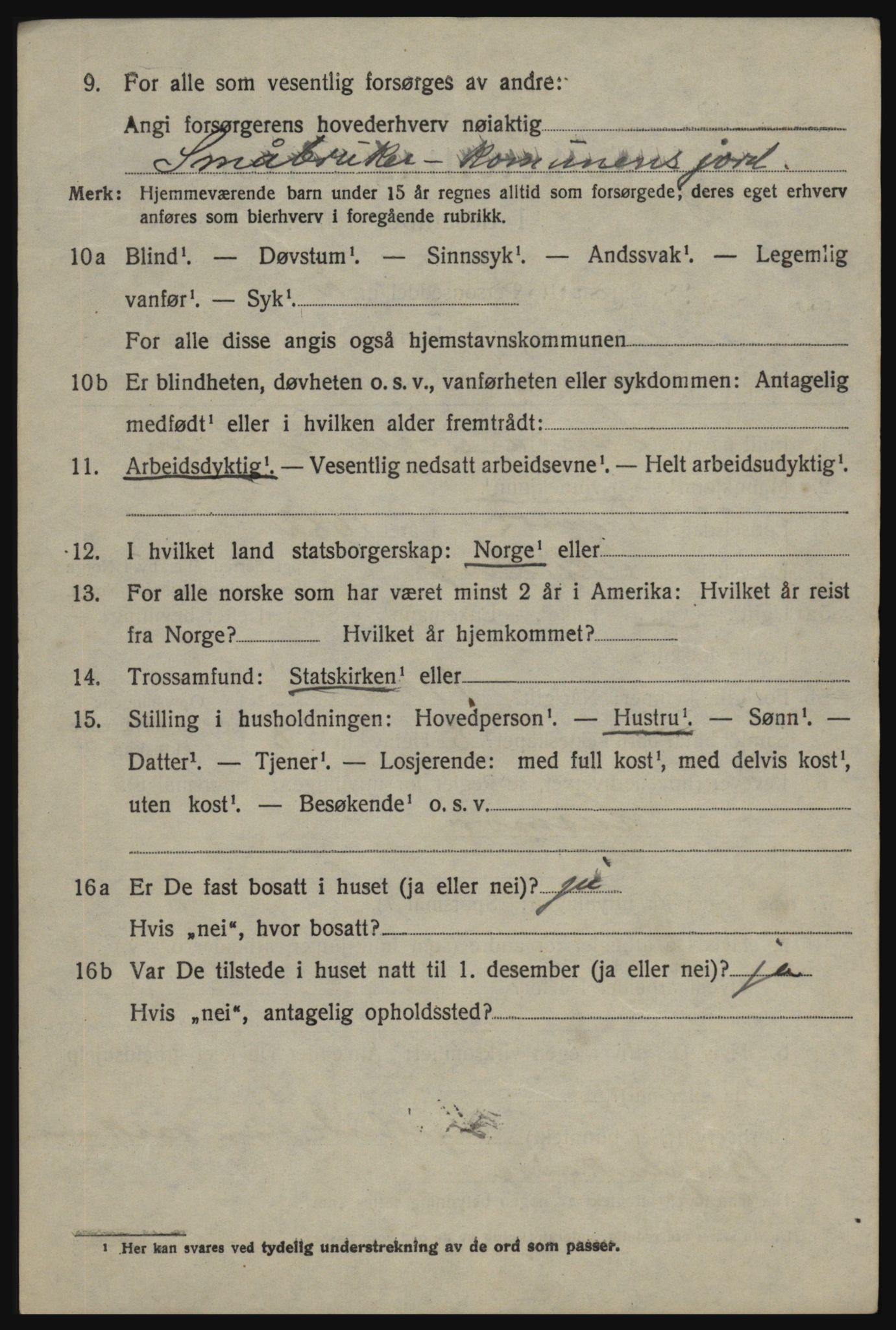 SAO, 1920 census for Skjeberg, 1920, p. 8216