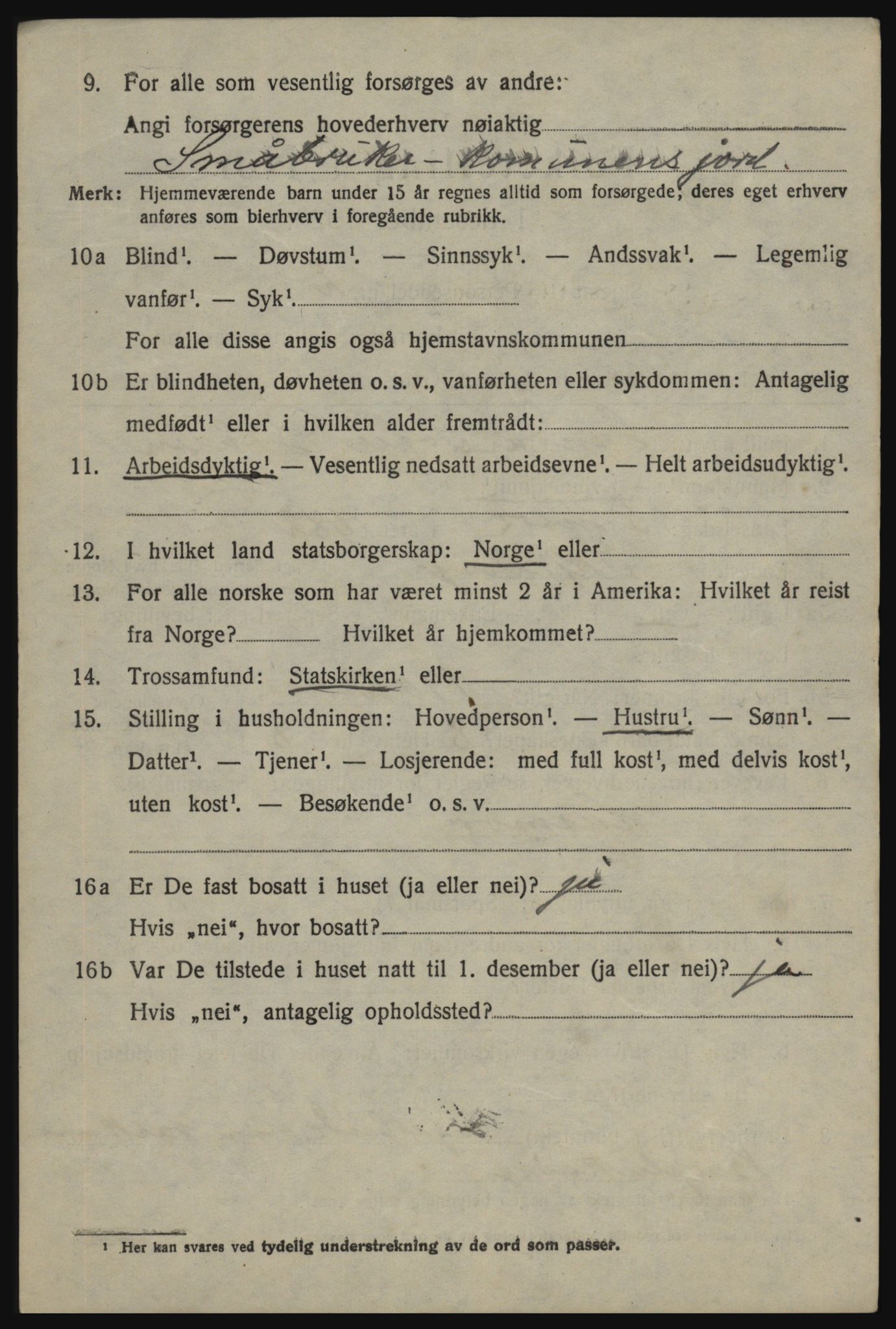 SAO, 1920 census for Skjeberg, 1920, p. 8216