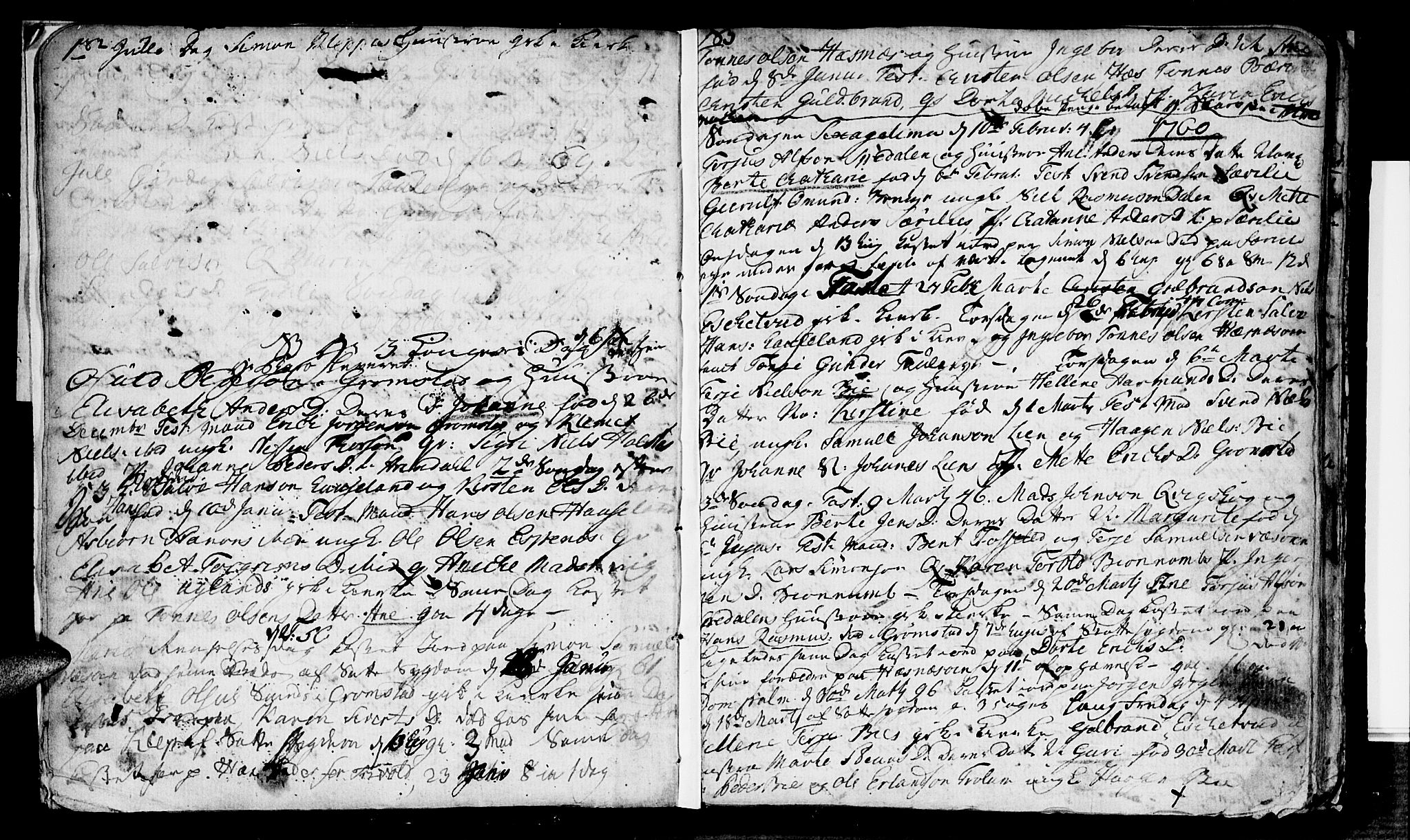 Fjære sokneprestkontor, SAK/1111-0011/F/Fb/L0003: Parish register (copy) no. B 3, 1758-1765, p. 12-13