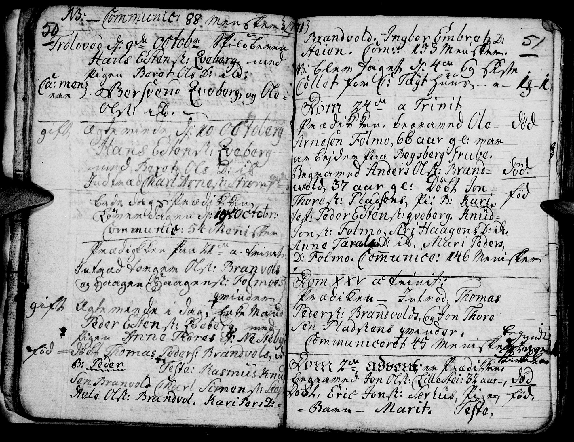 Tynset prestekontor, SAH/PREST-058/H/Ha/Hab/L0009: Parish register (official) no. 9, 1769-1781, p. 50-51