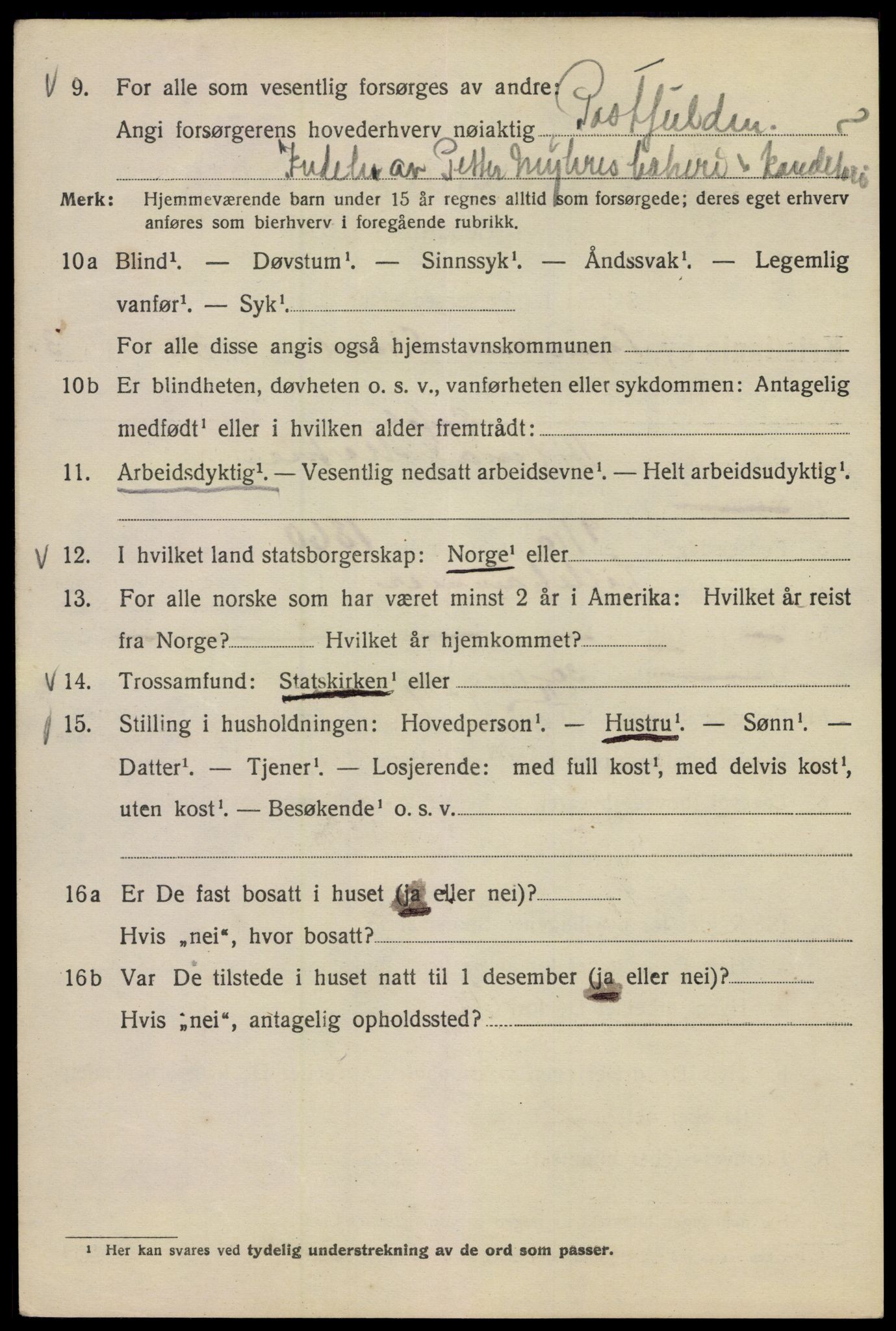 SAO, 1920 census for Kristiania, 1920, p. 551698